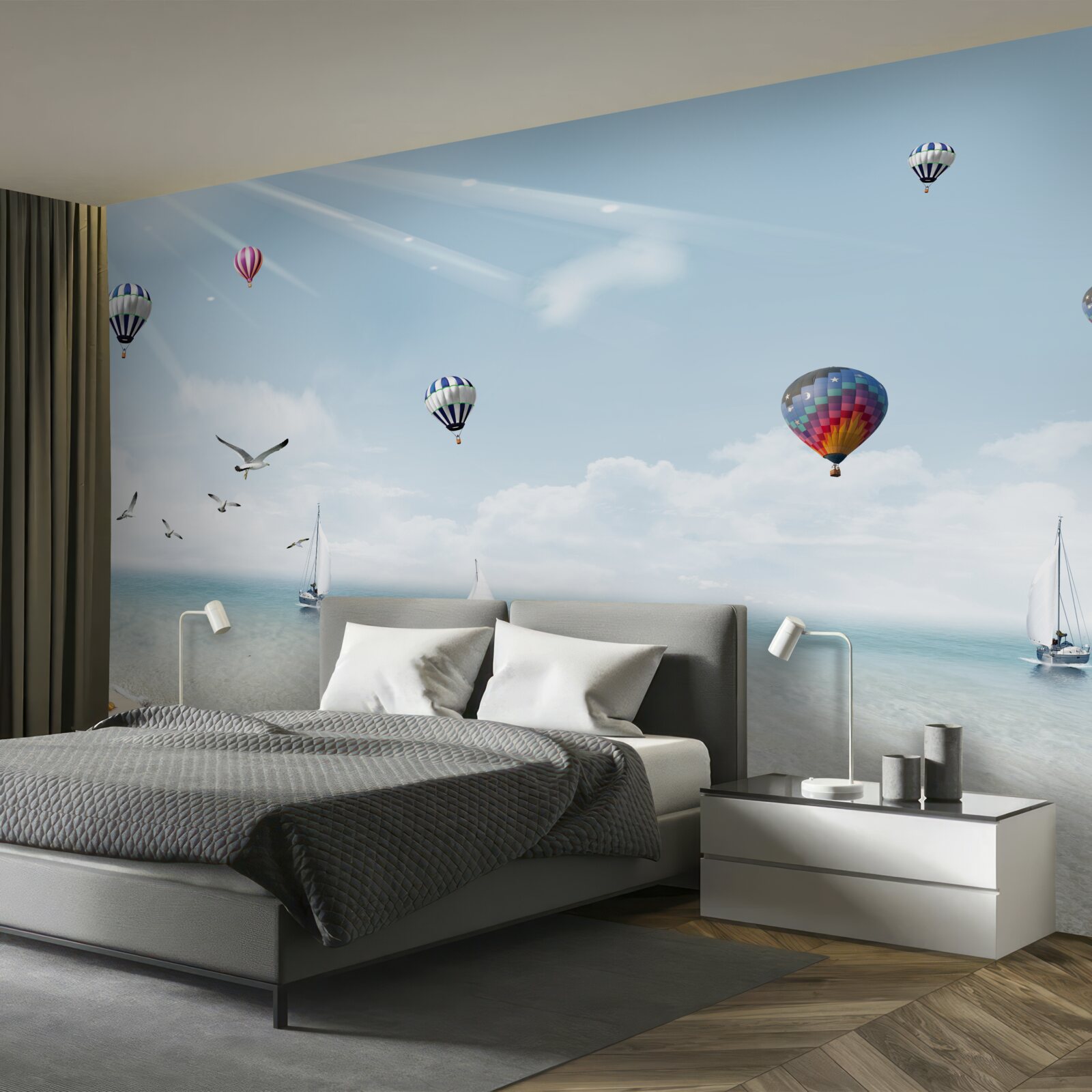 Fototapeta morze pełne balonów