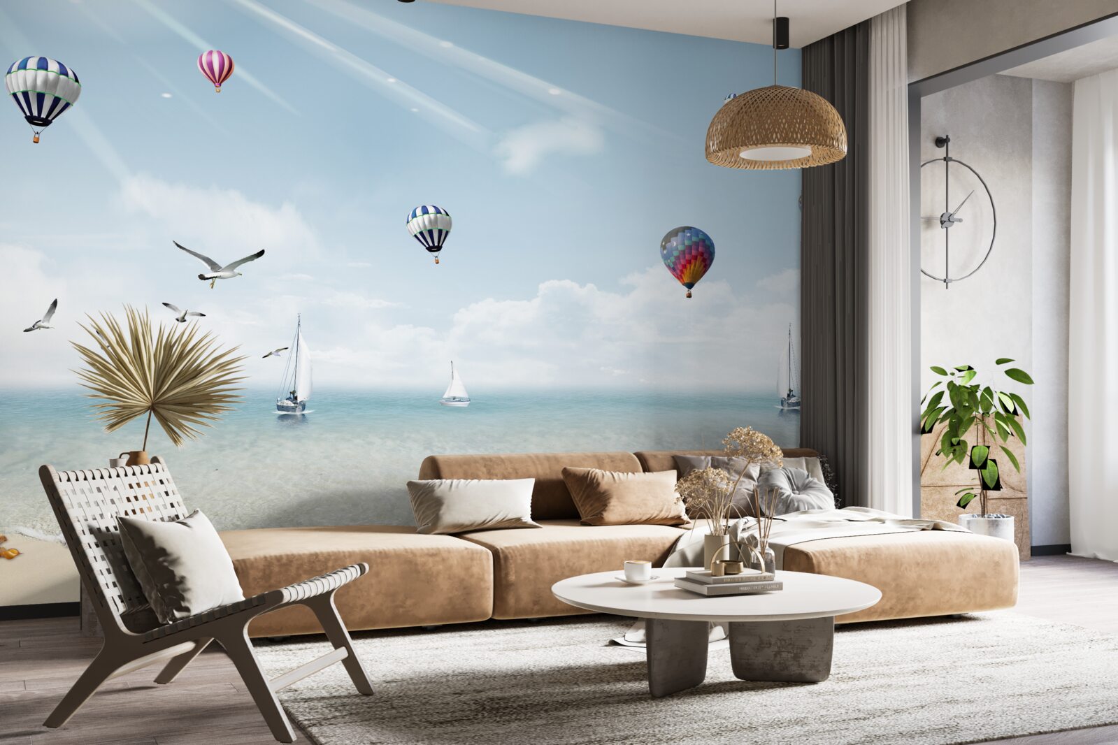 Fototapeta morze pełne balonów