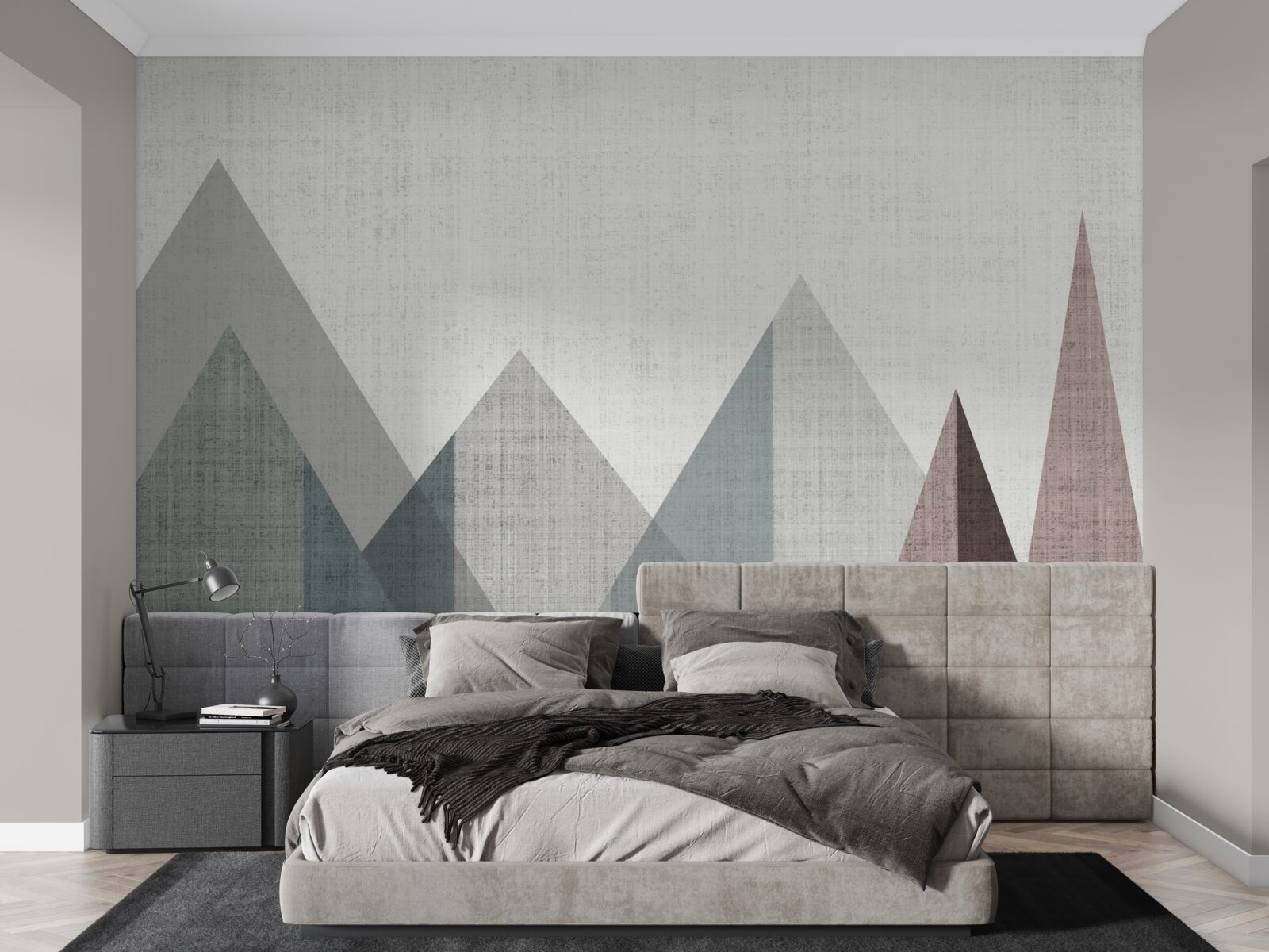 Fototapeta szczyty i szczyty są zanurzone w zimnie