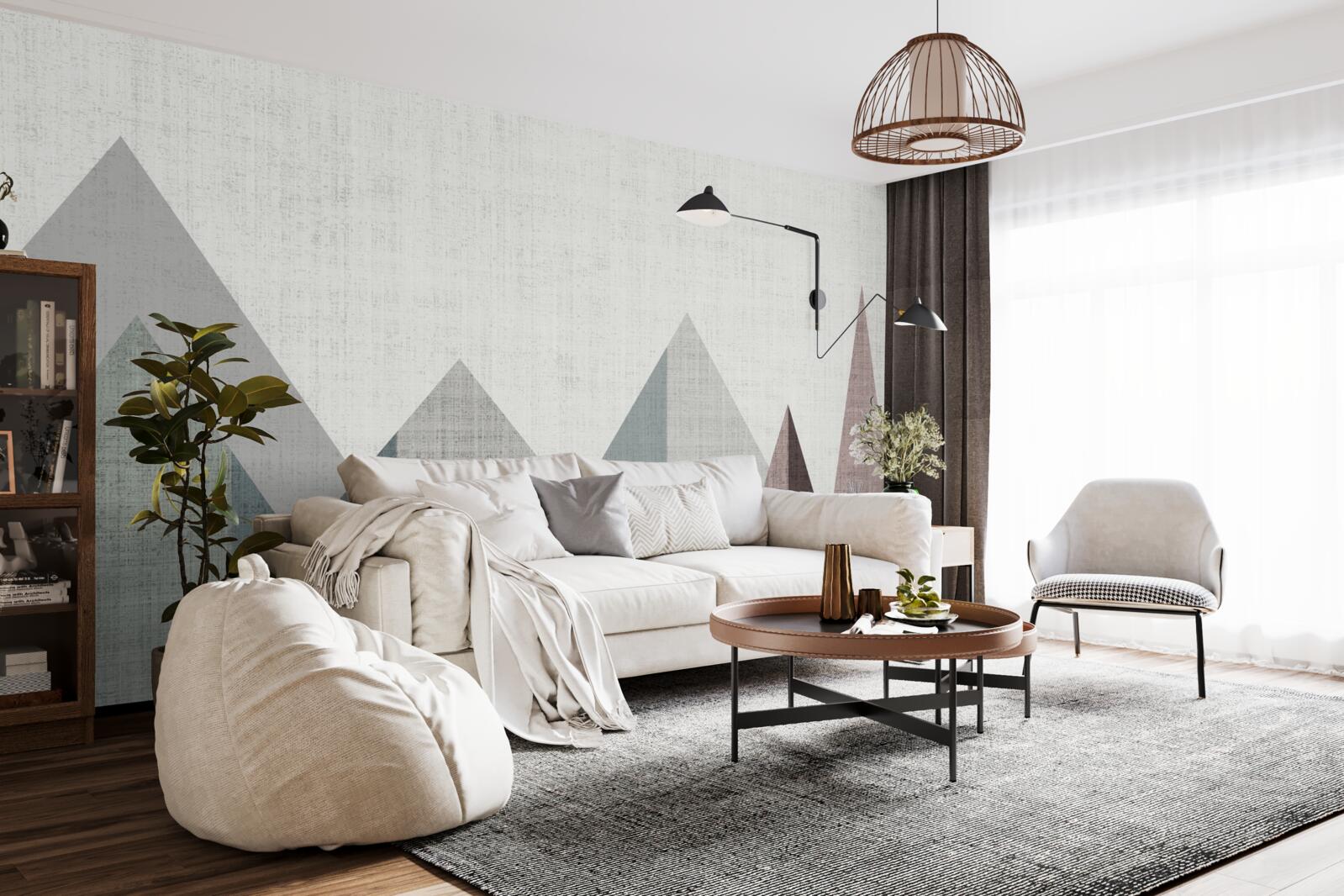 Fototapeta szczyty i szczyty są zanurzone w zimnie