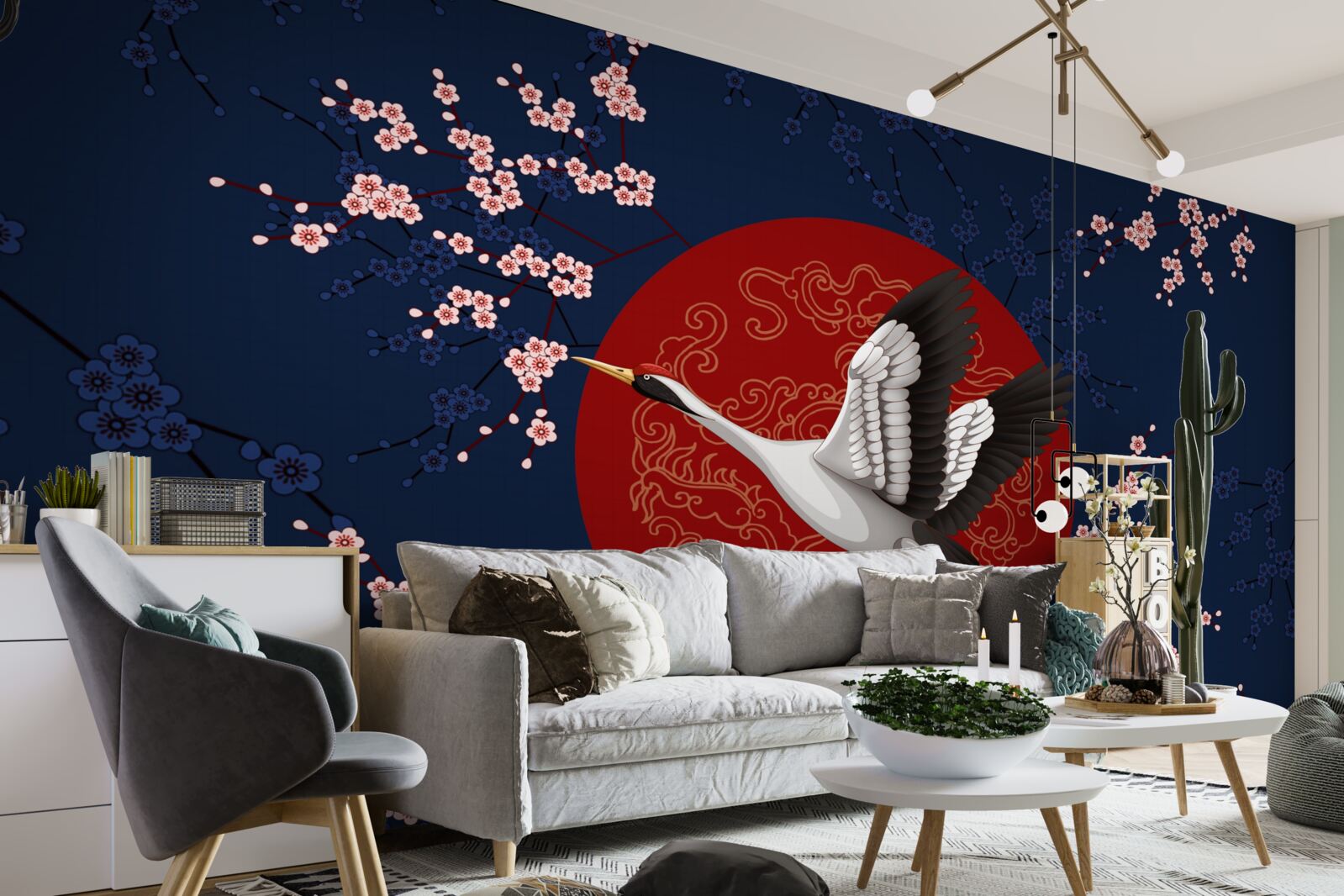 Fototapeta japońskie ciasto z motywem nieba