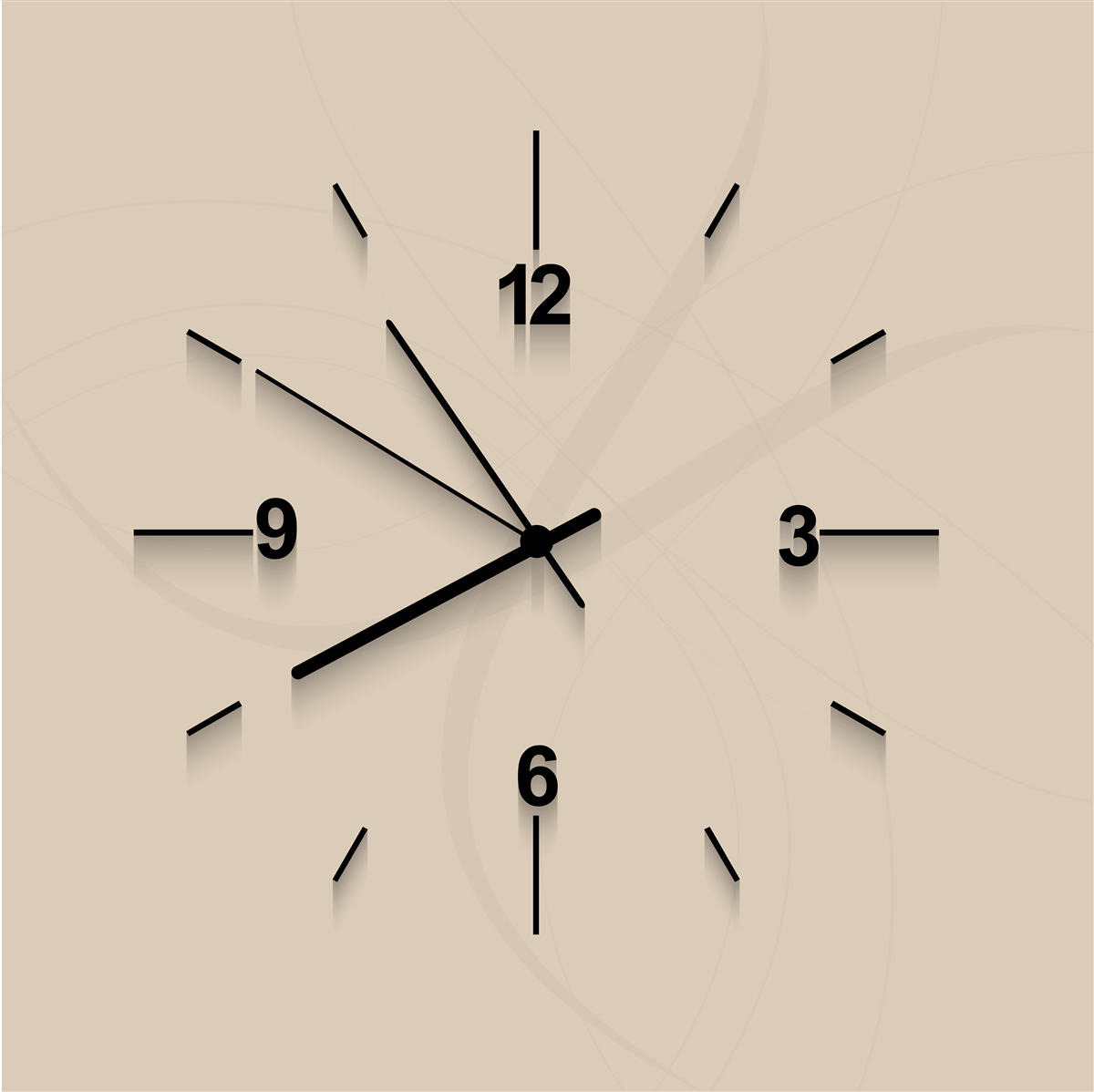 Fototapeta zegar ścienny z czterema cyframi