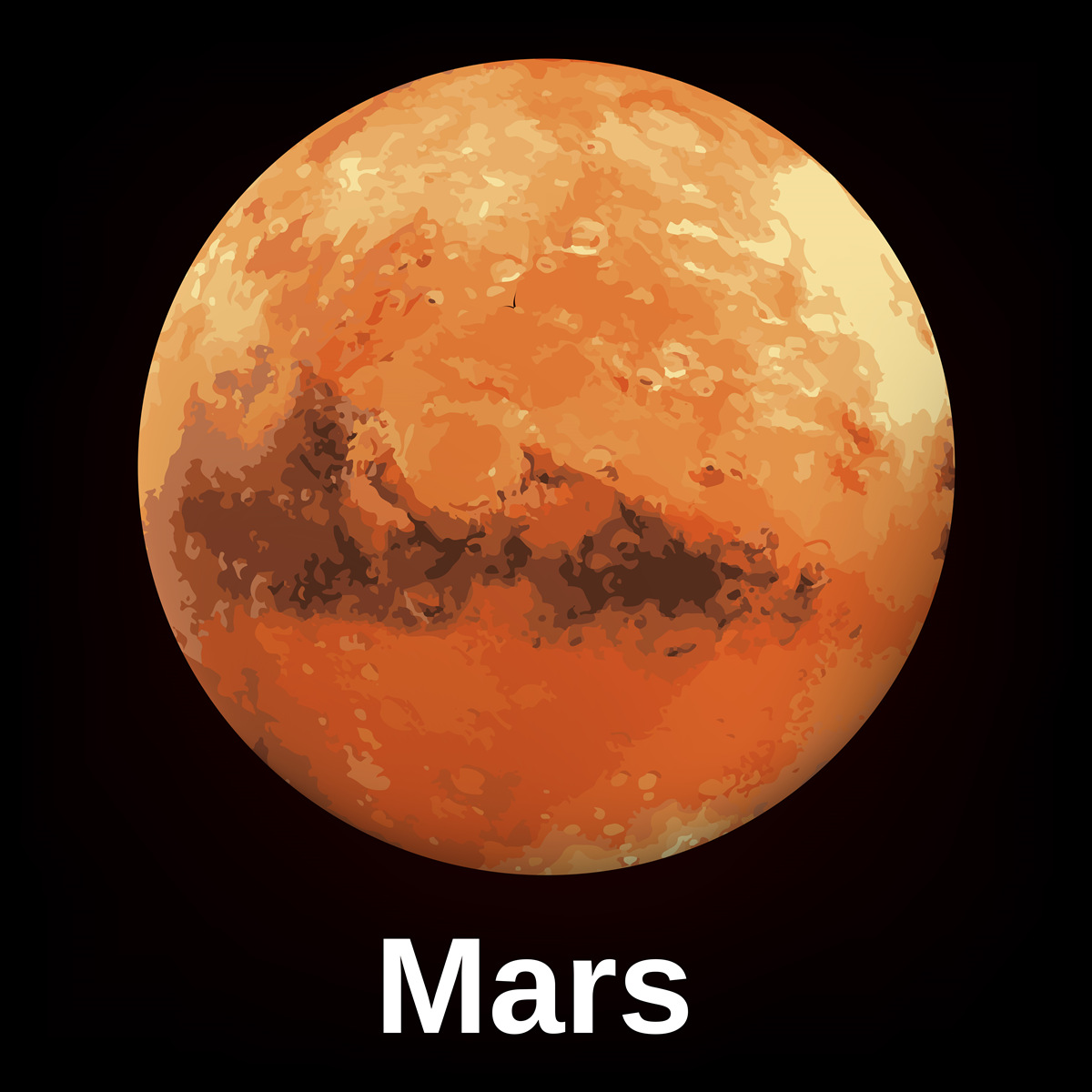Fototapeta bliższe spojrzenie na planetę mars