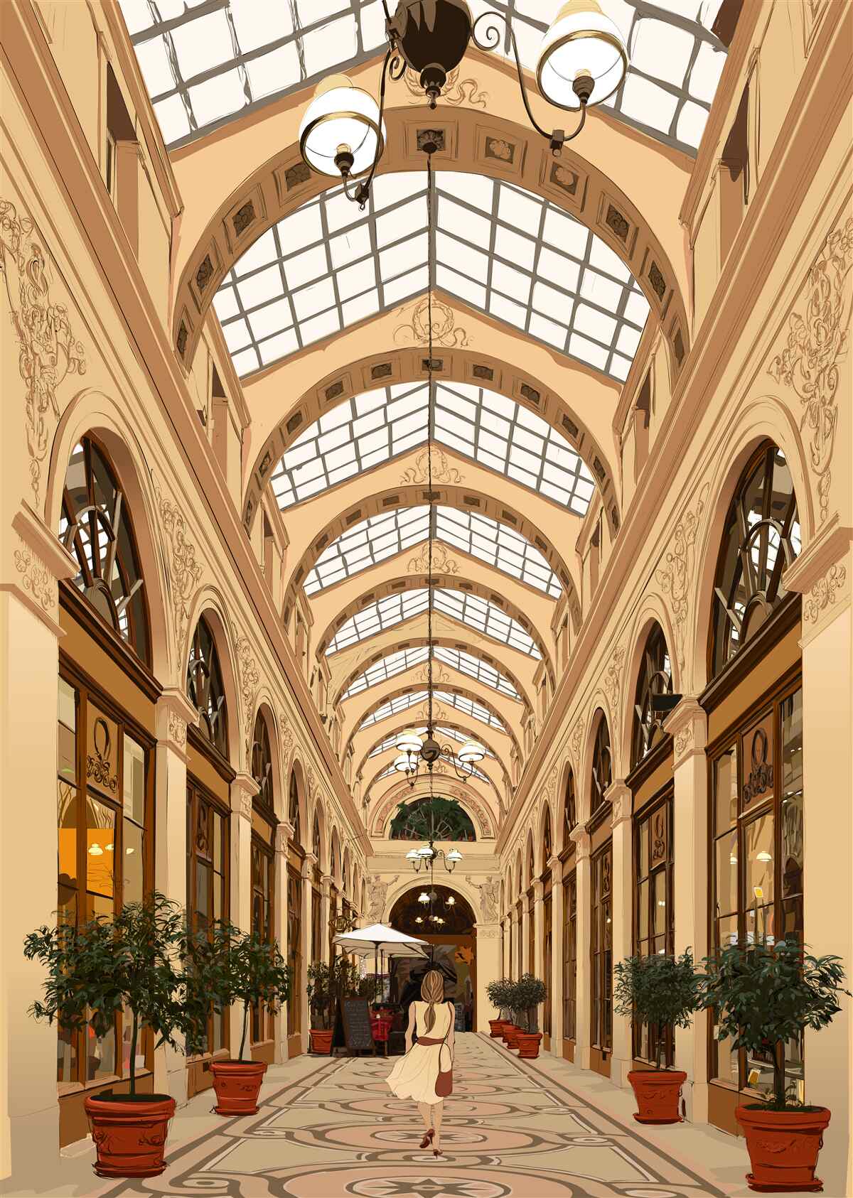 Fototapeta przezroczysty korytarz