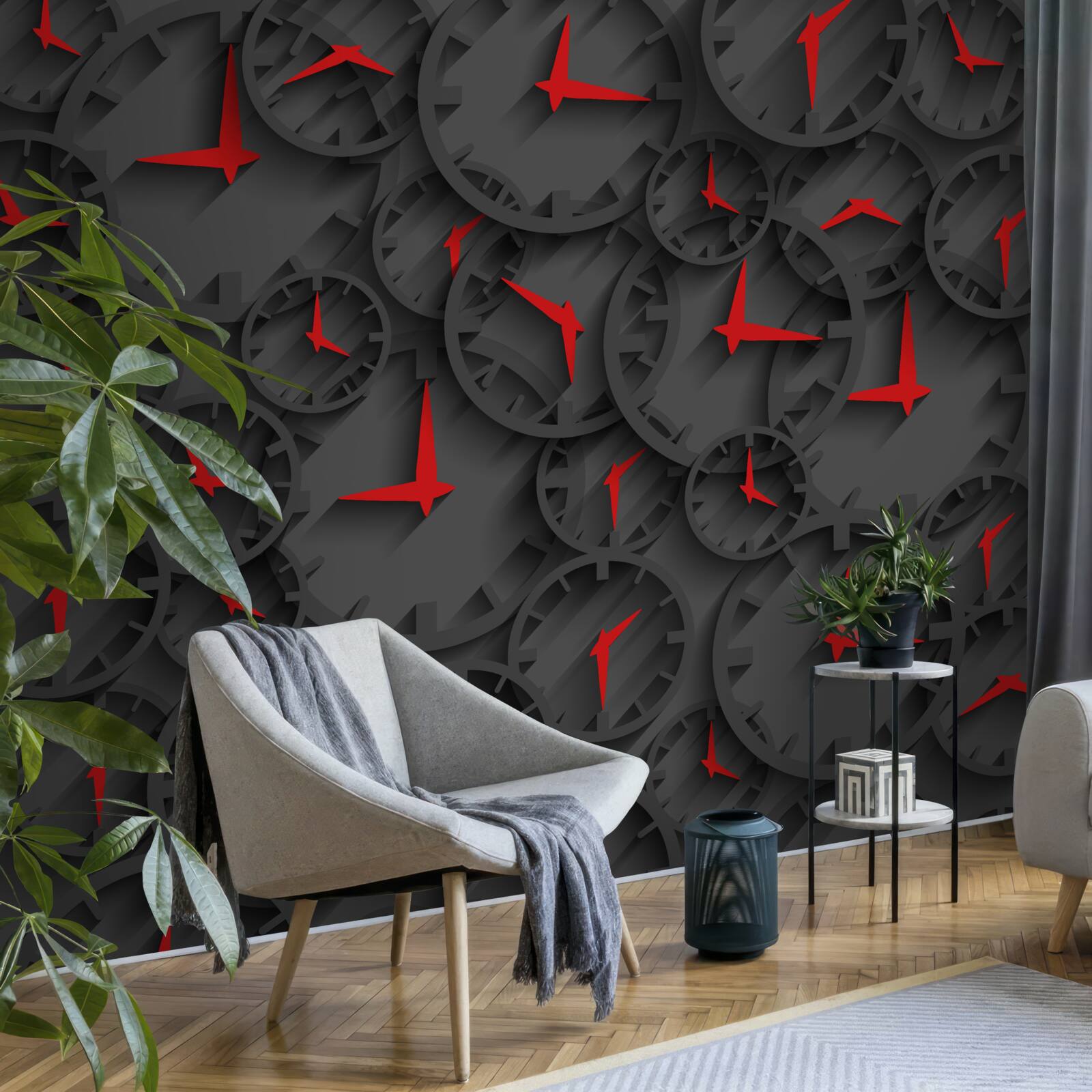 Fototapeta timespies z rubinowymi wskaźnikami