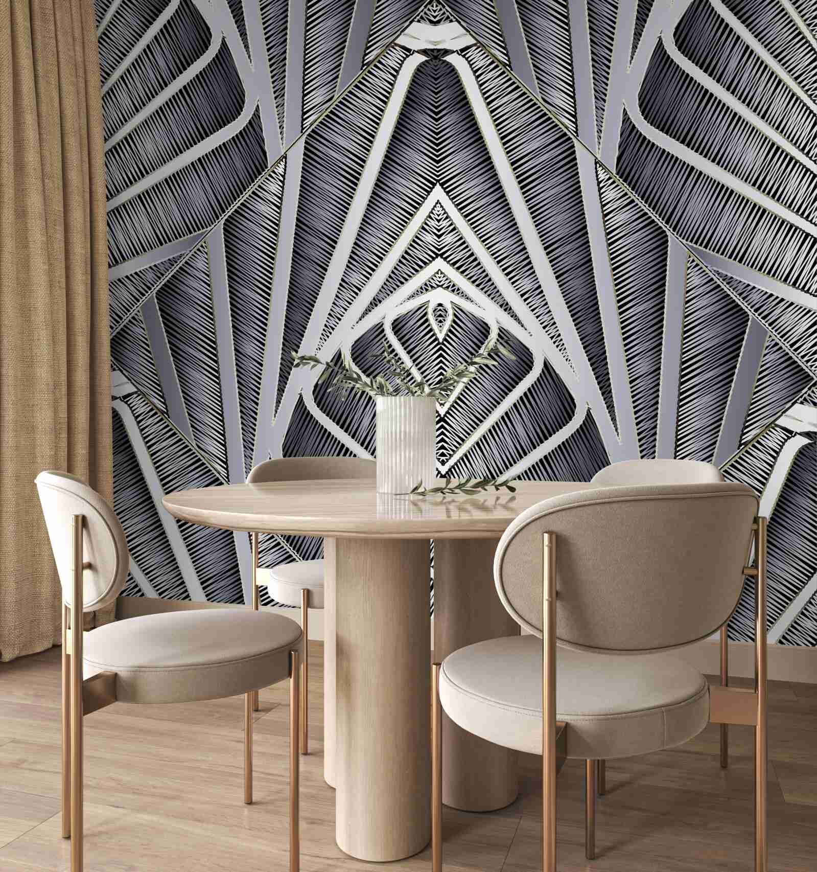 Fototapeta abstrakcyjny wzór liści