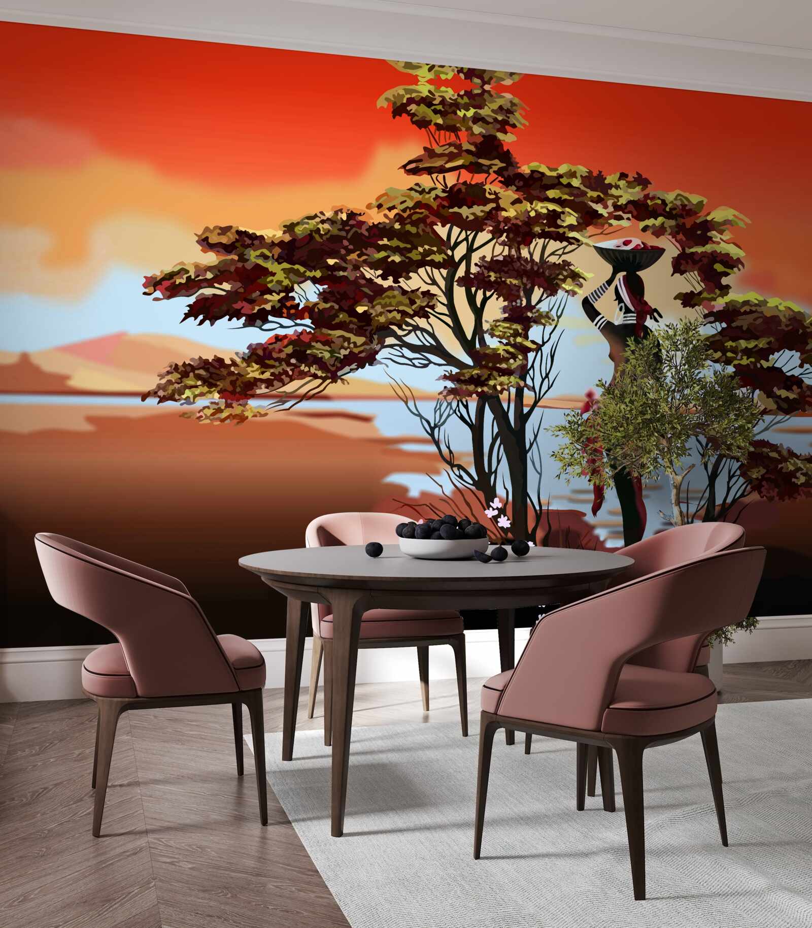 Fototapeta pani w oazie w afryce