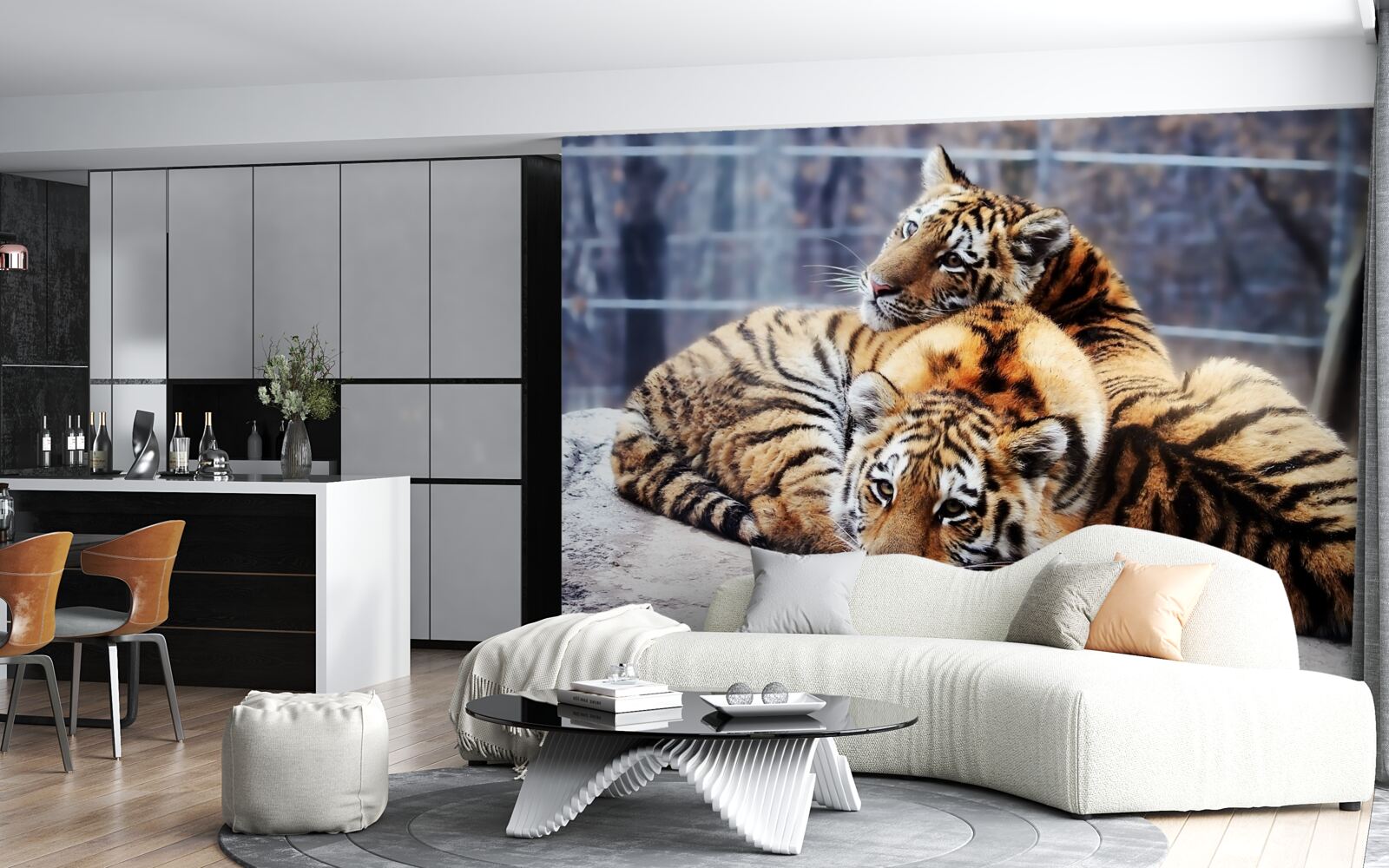 Fototapeta Śpiące tygrysy mają piękno