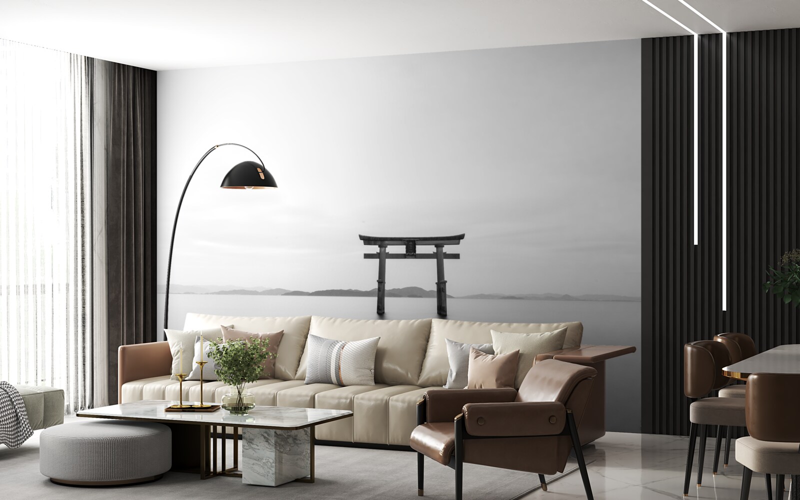 Fototapeta brama tori w oceanie