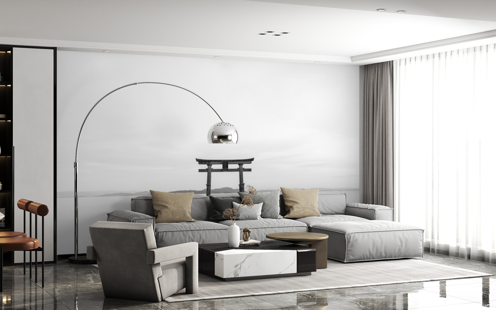 Fototapeta brama tori w oceanie