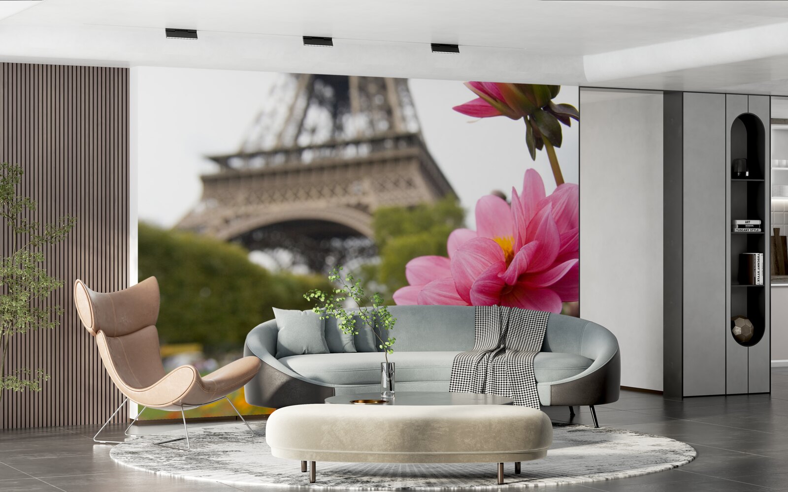 Fototapeta olśniewający, bujny kwiat w stolicy francji