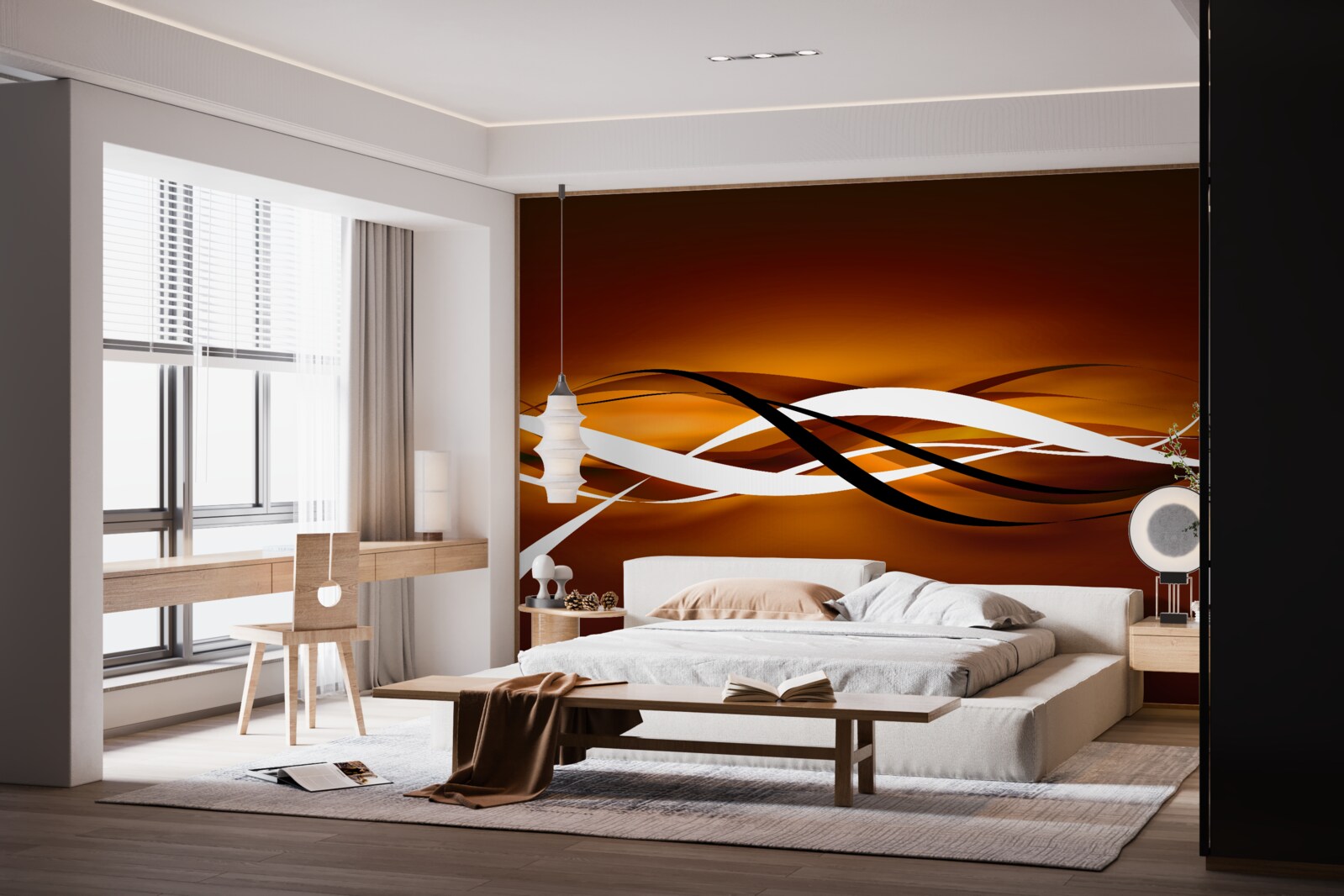 Fototapeta niekończące się szlaki z brązu