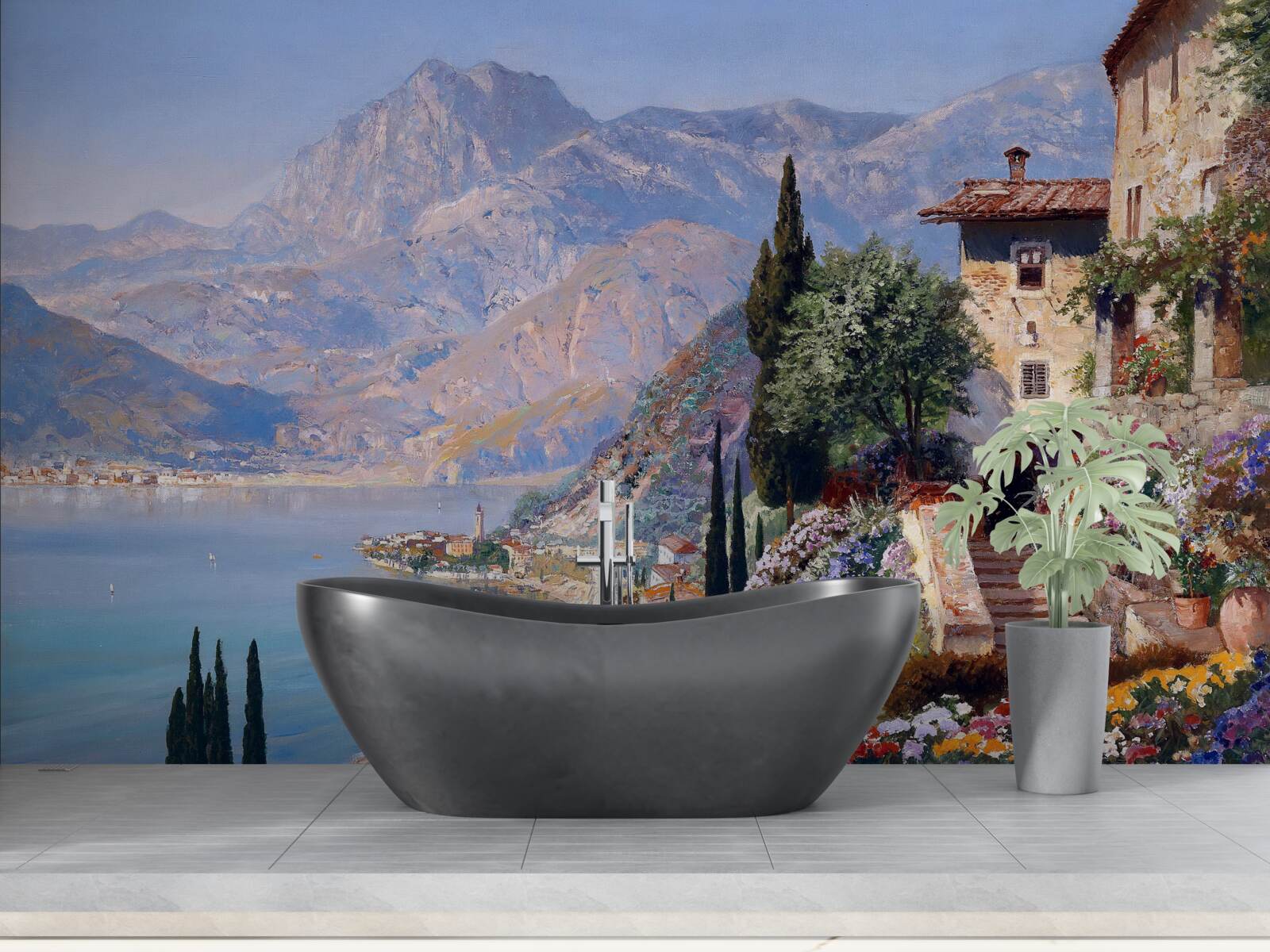 Fototapeta Śródziemnomorski krajobraz w kolorach