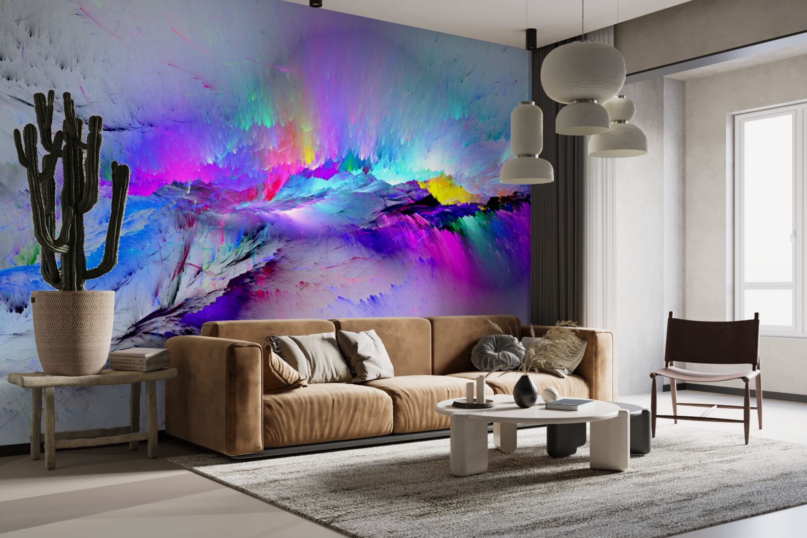 Fototapeta zorza polarna nad biegunem południowym