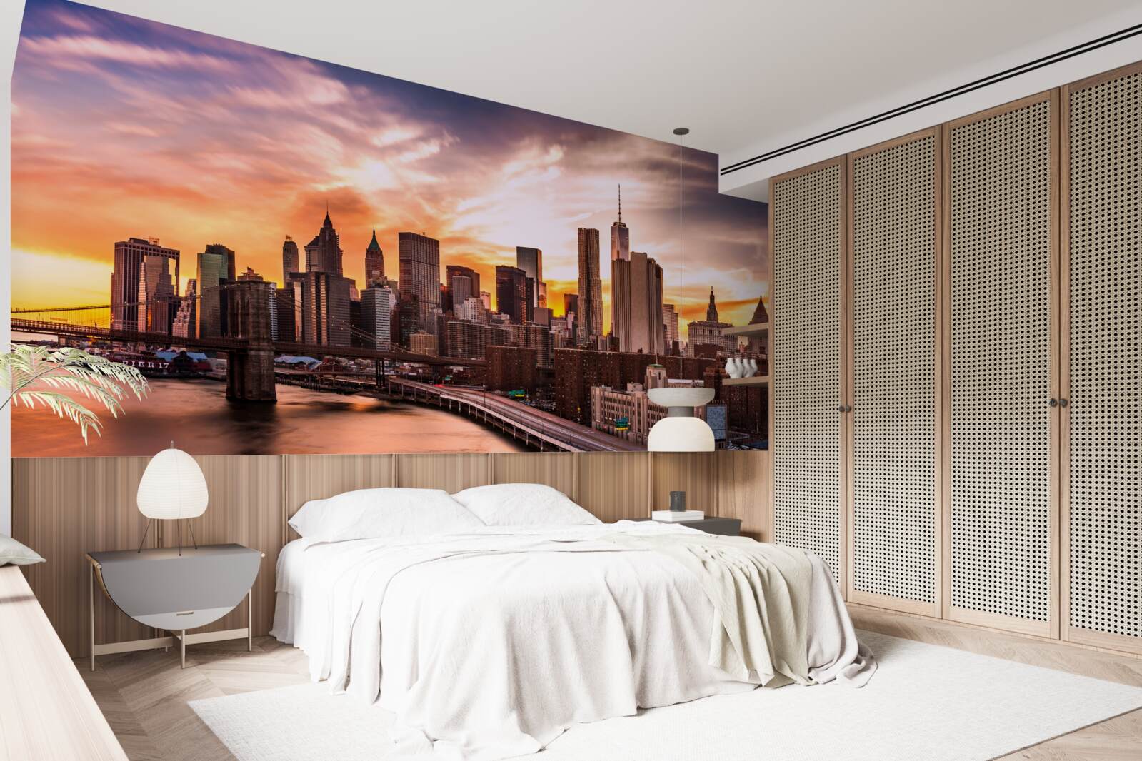 Fototapeta zamów z bursztynu nad brooklynem