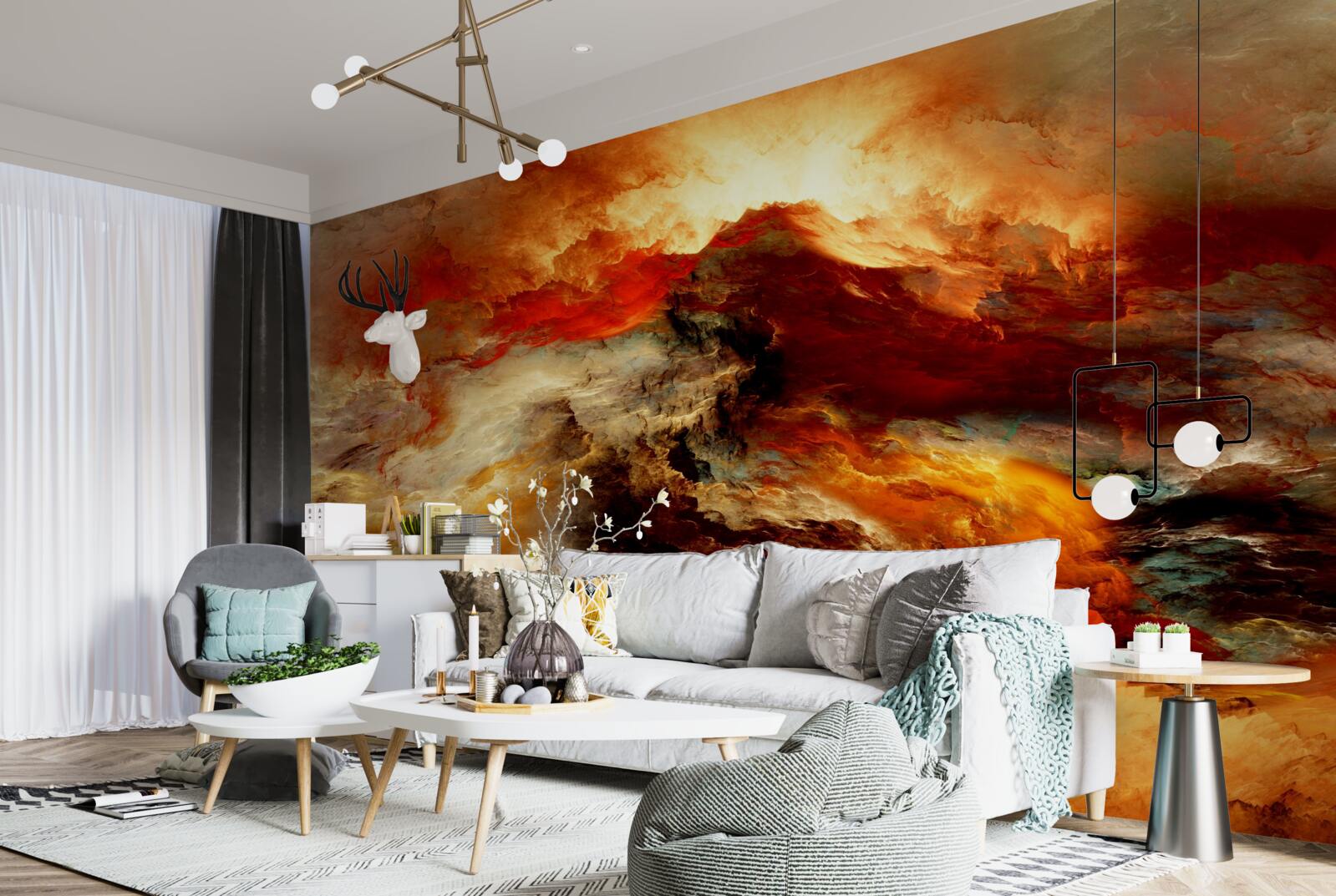 Fototapeta wicher w skalistym bezkresie