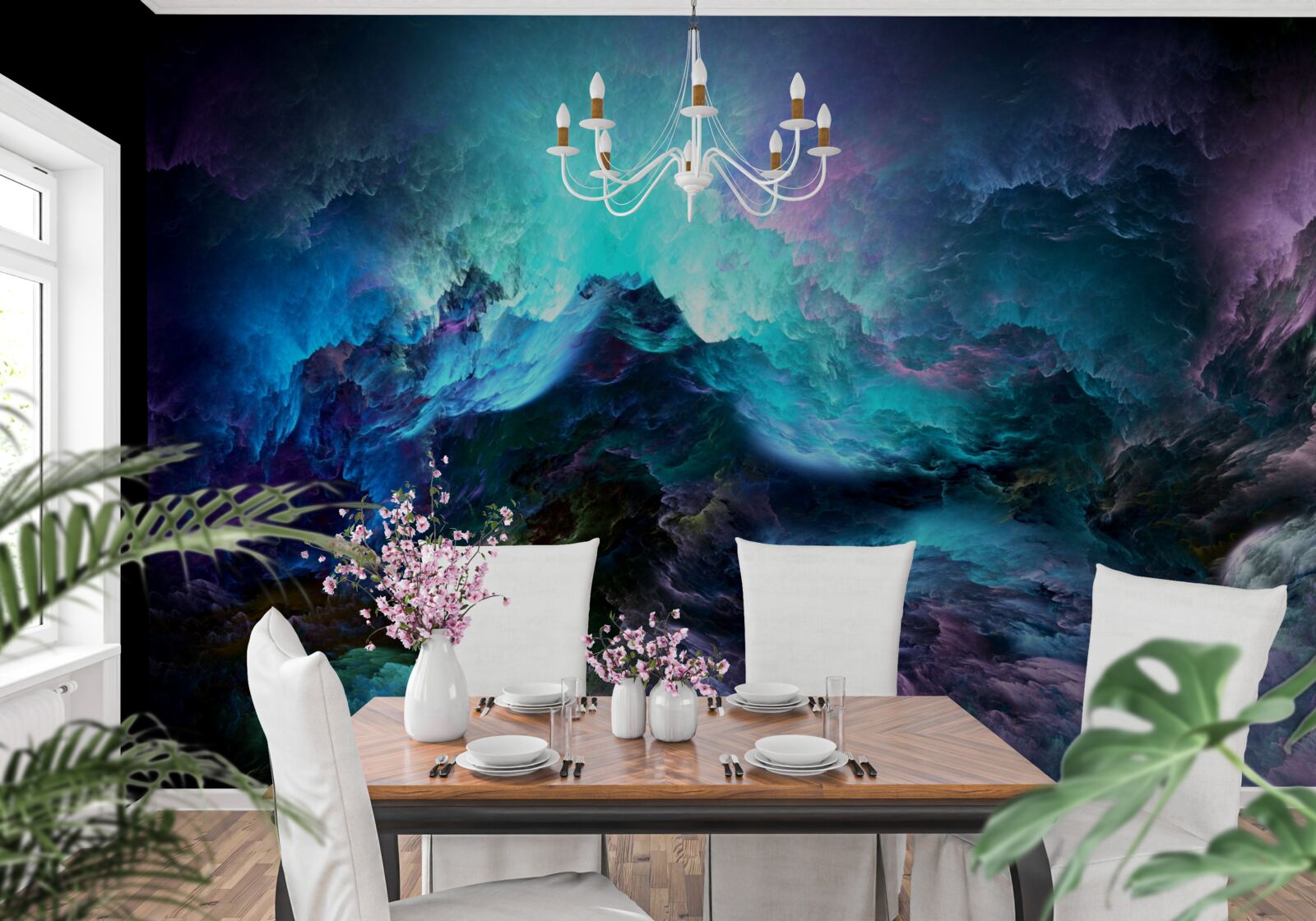 Fototapeta nocne chmury burzowe