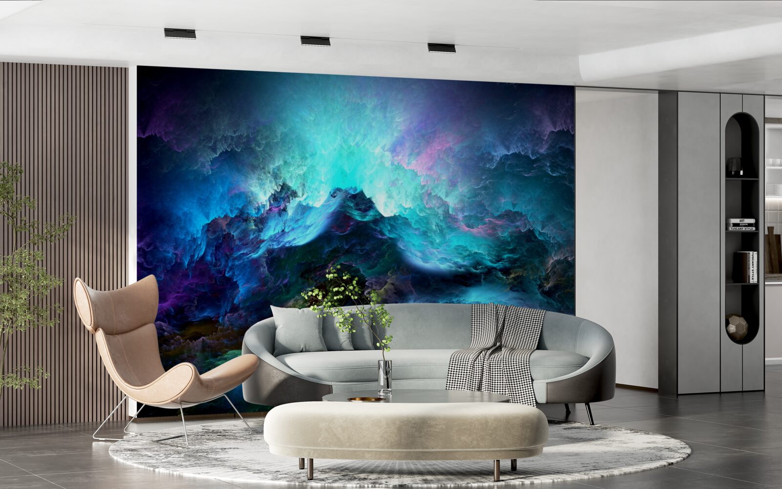 Fototapeta nocne chmury burzowe