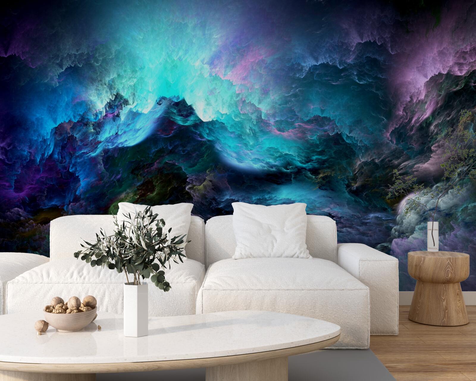 Fototapeta nocne chmury burzowe