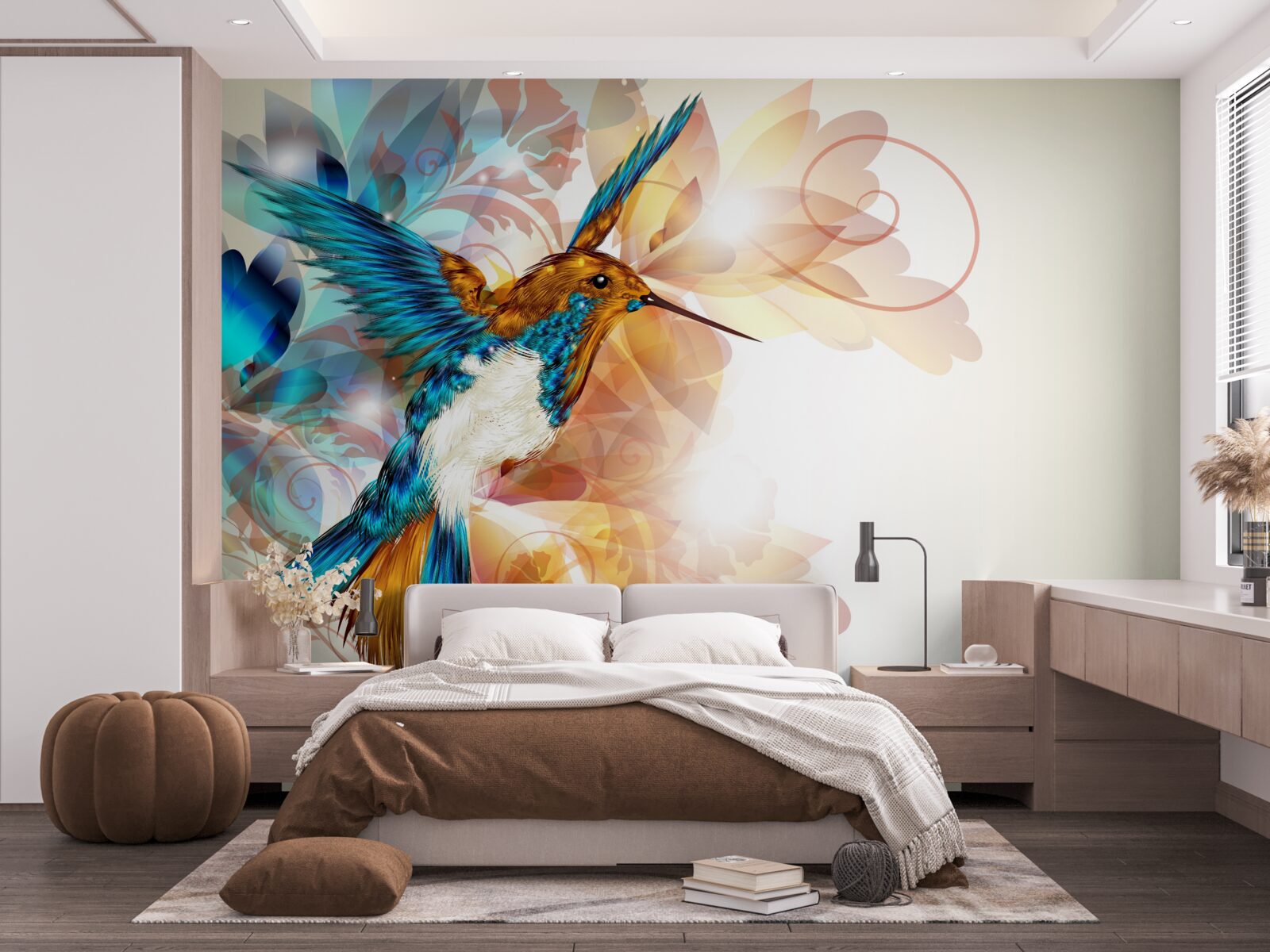 Fototapeta niematerialny niebieski koliber