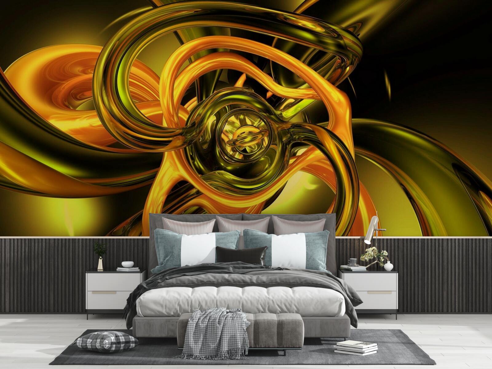 Fototapeta zamknięte linie o gładkich konturach