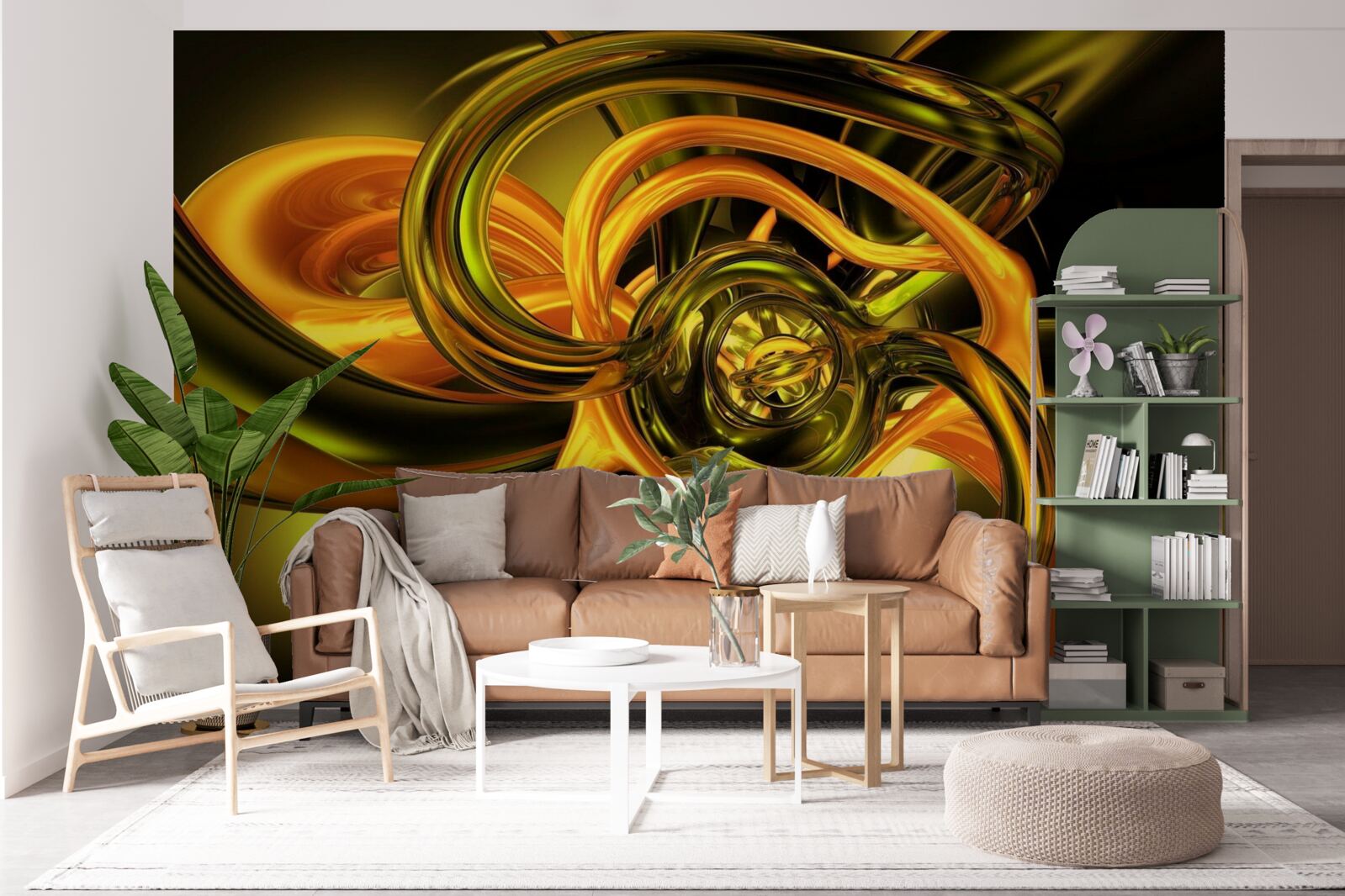 Fototapeta zamknięte linie o gładkich konturach