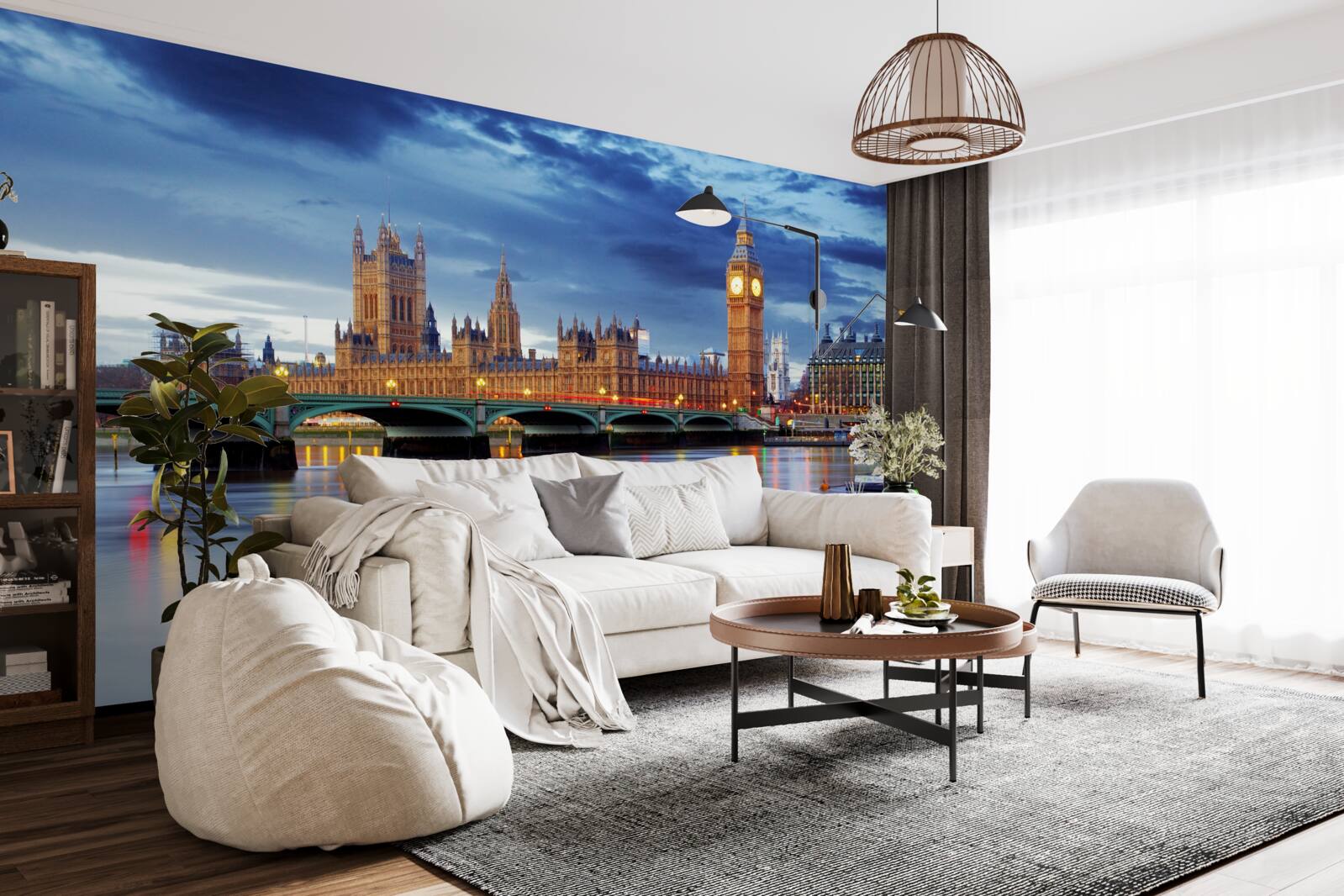 Fototapeta odbicie brytyjskiego parlamentu w wodzie rzeki