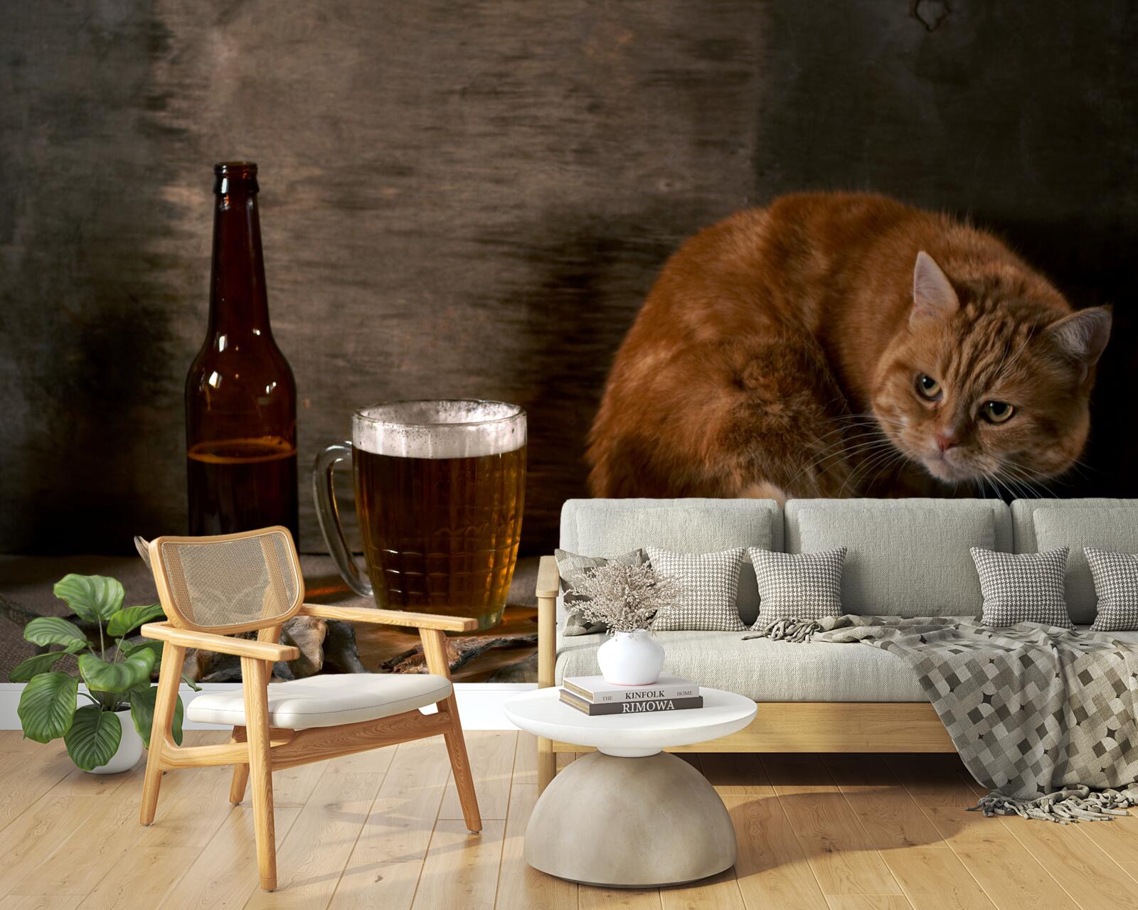 Fototapeta przynęta dla zwierząt domowych i morskich o czerwonym futrze