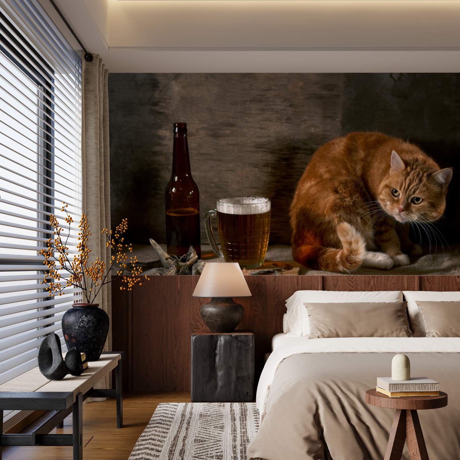 Fototapeta przynęta dla zwierząt domowych i morskich o czerwonym futrze