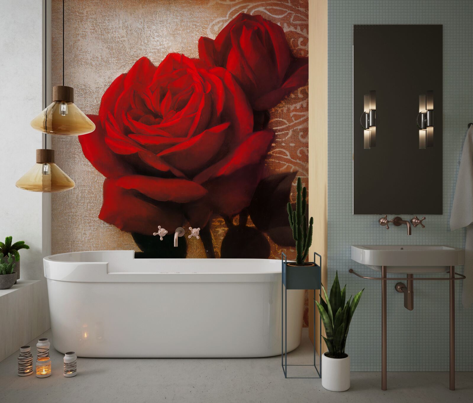 Fototapeta królowa róż w kolorze czerwonym