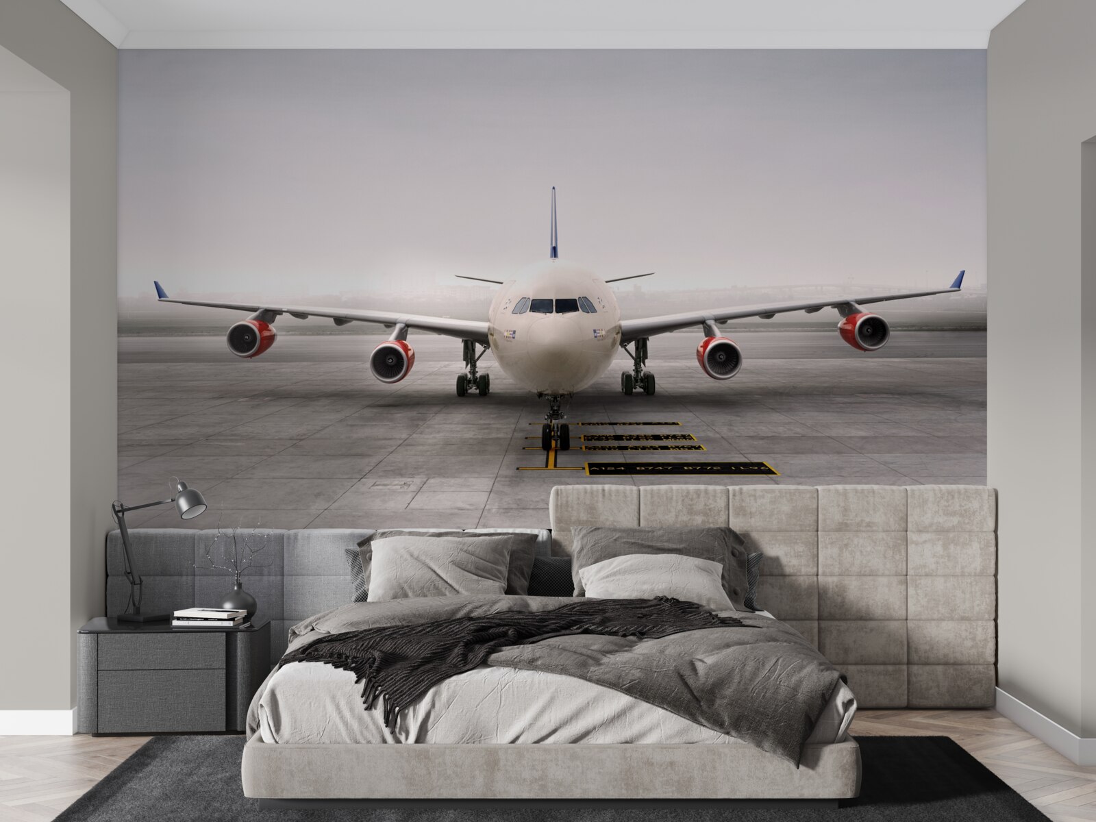 Fototapeta samolot na pasie startowym