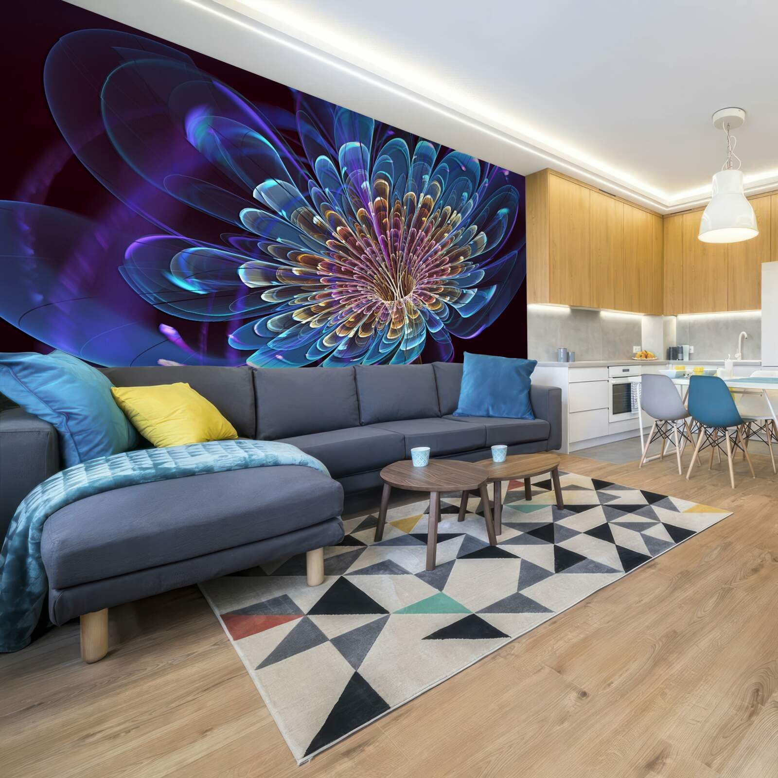 Fototapeta gerbera w abstrakcyjnym tonie