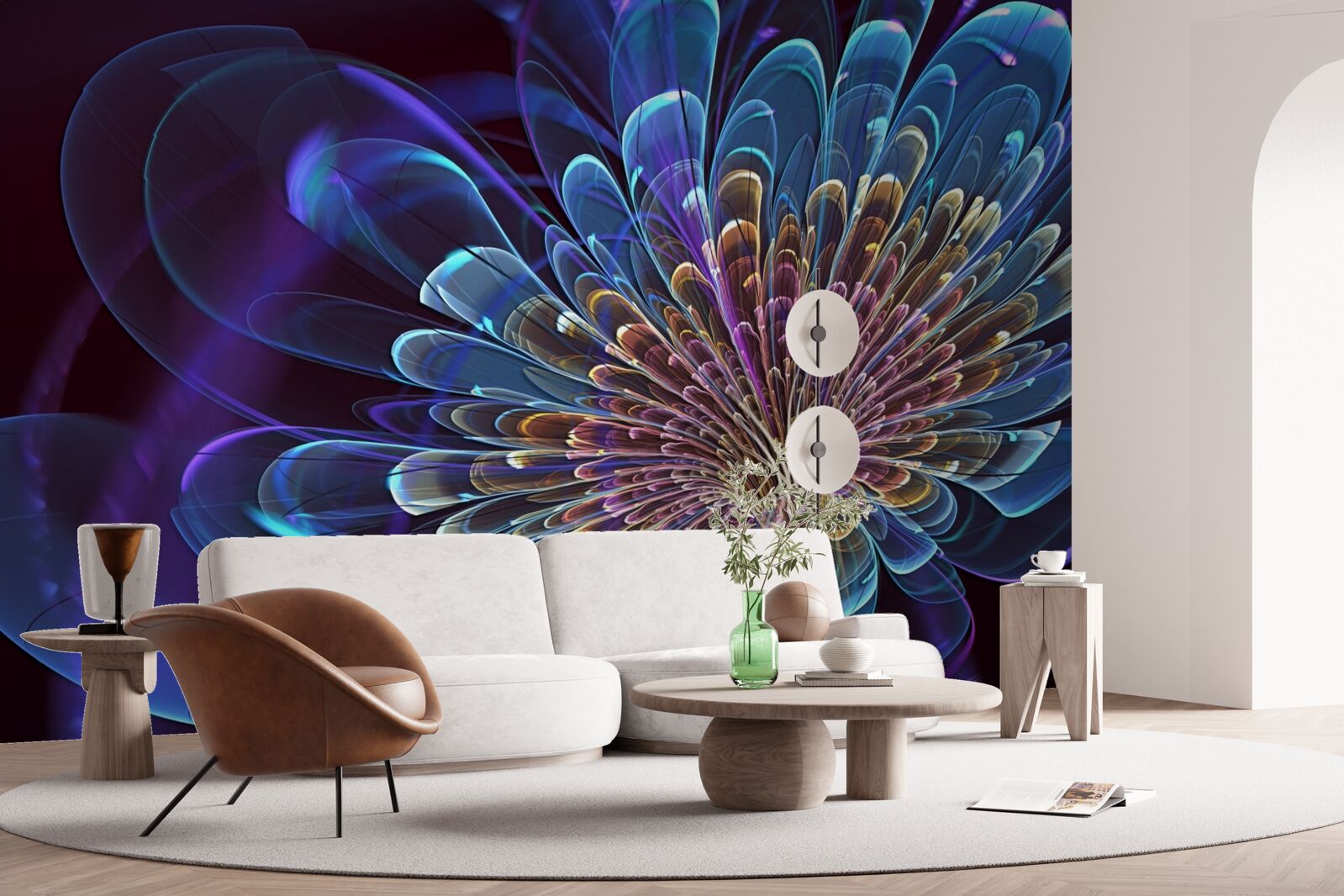 Fototapeta gerbera w abstrakcyjnym tonie