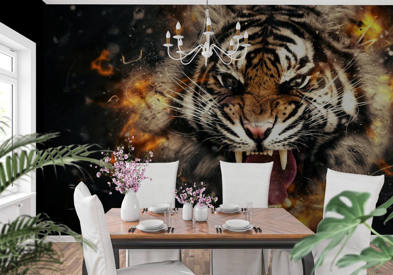 Fototapeta głośny ryk tygrysa