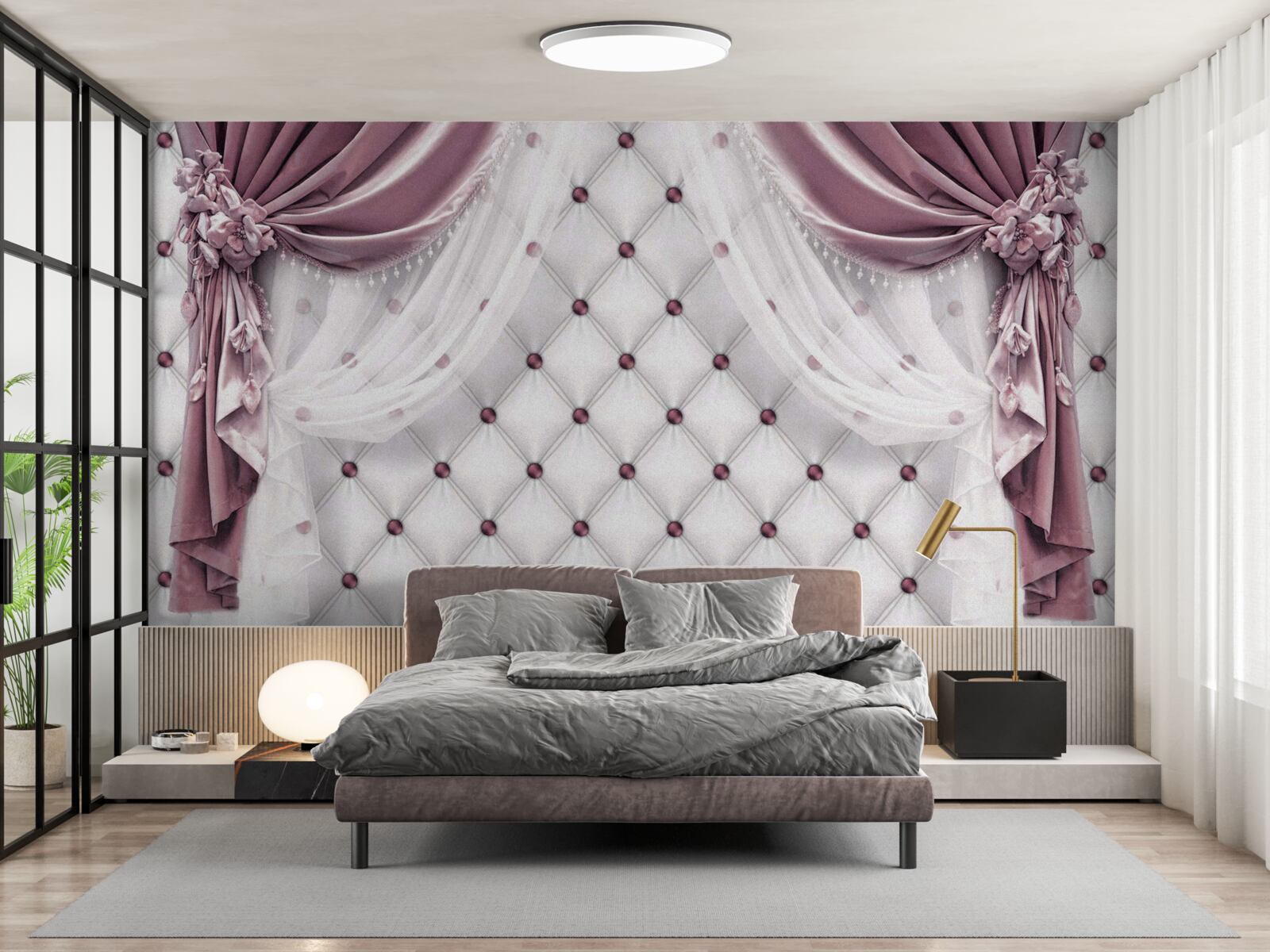 Fototapeta eleganckie gzymsy i perłowe odcienie bieli