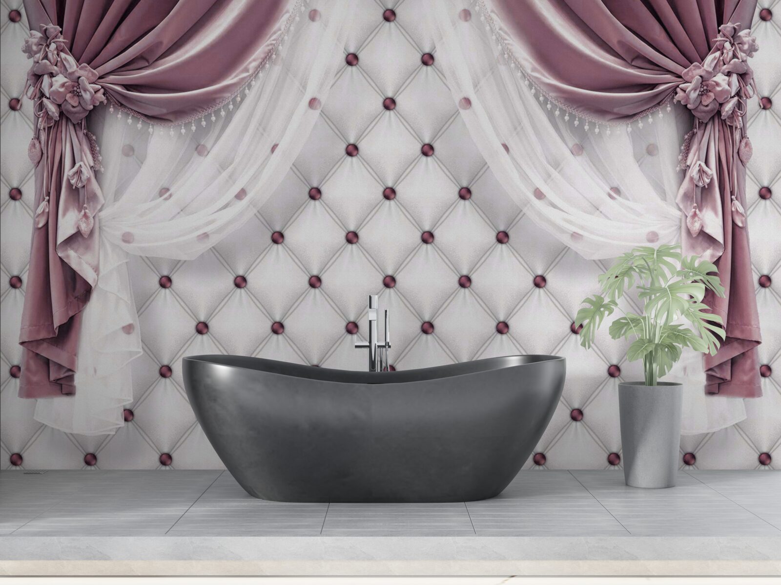 Fototapeta eleganckie gzymsy i perłowe odcienie bieli