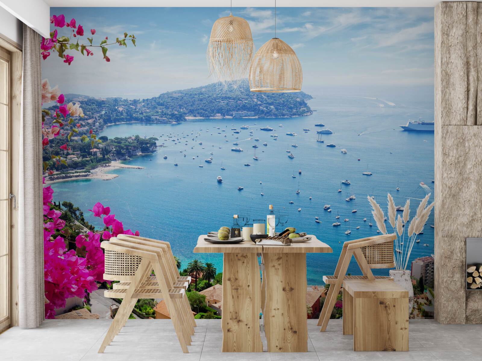 Fototapeta dok w pobliżu wybrzeża szafirów