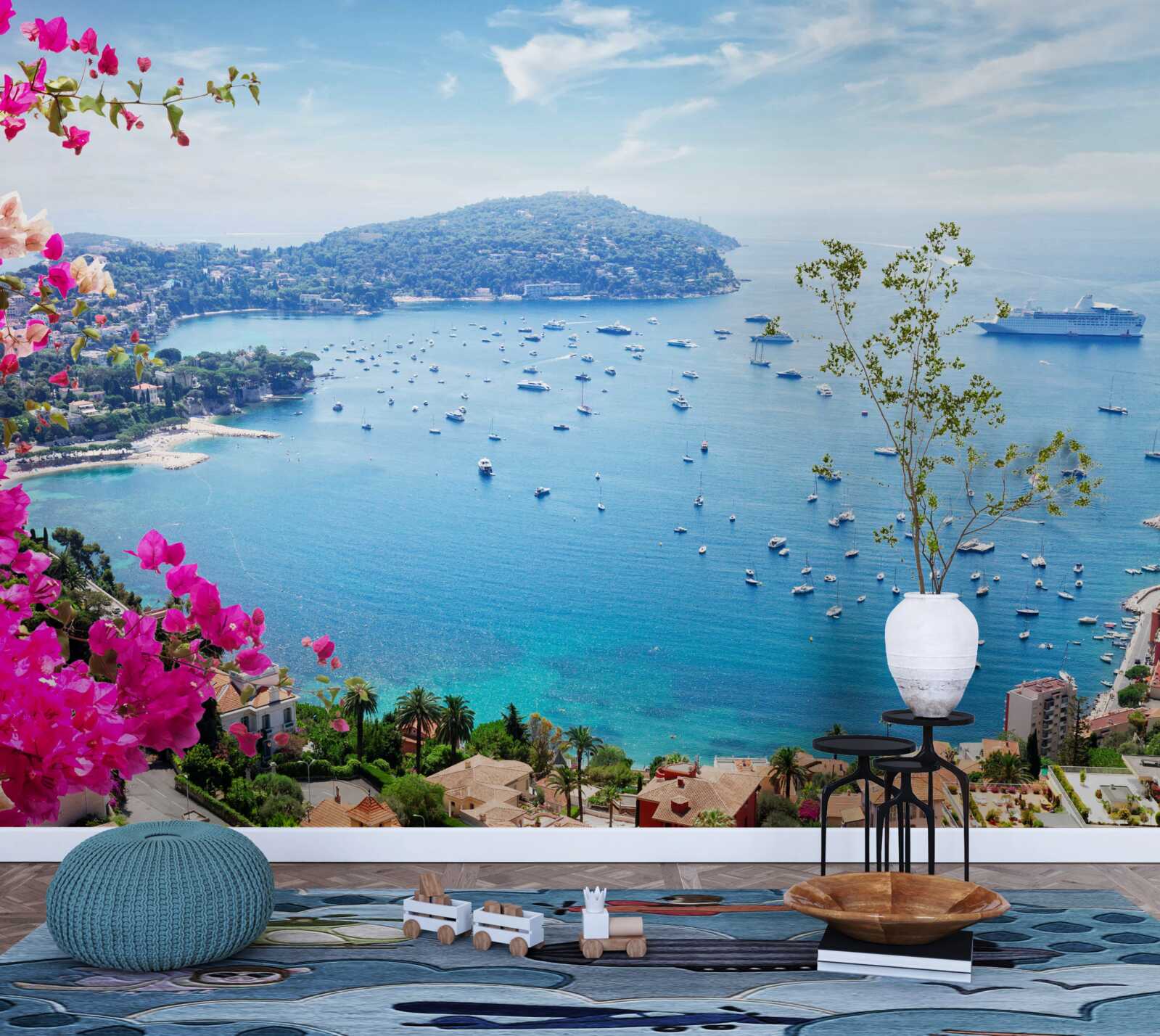 Fototapeta dok w pobliżu wybrzeża szafirów