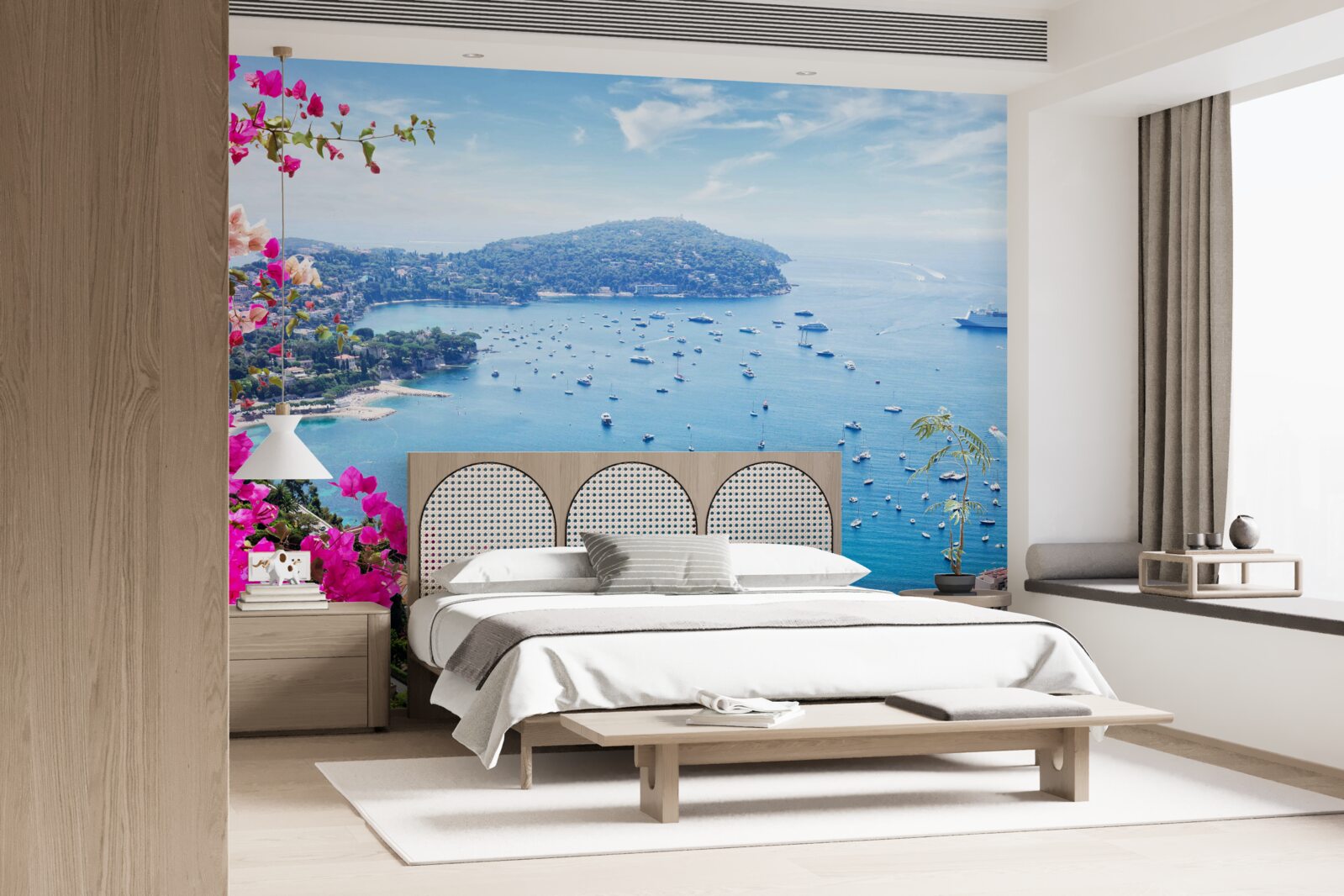 Fototapeta dok w pobliżu wybrzeża szafirów