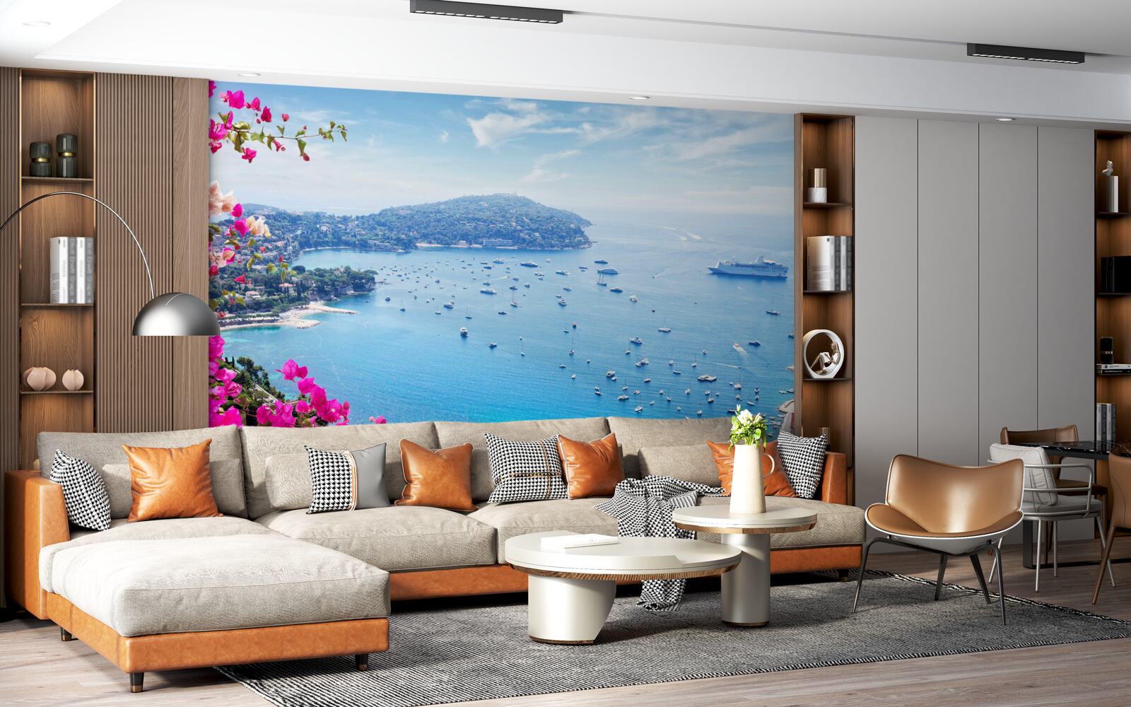 Fototapeta dok w pobliżu wybrzeża szafirów