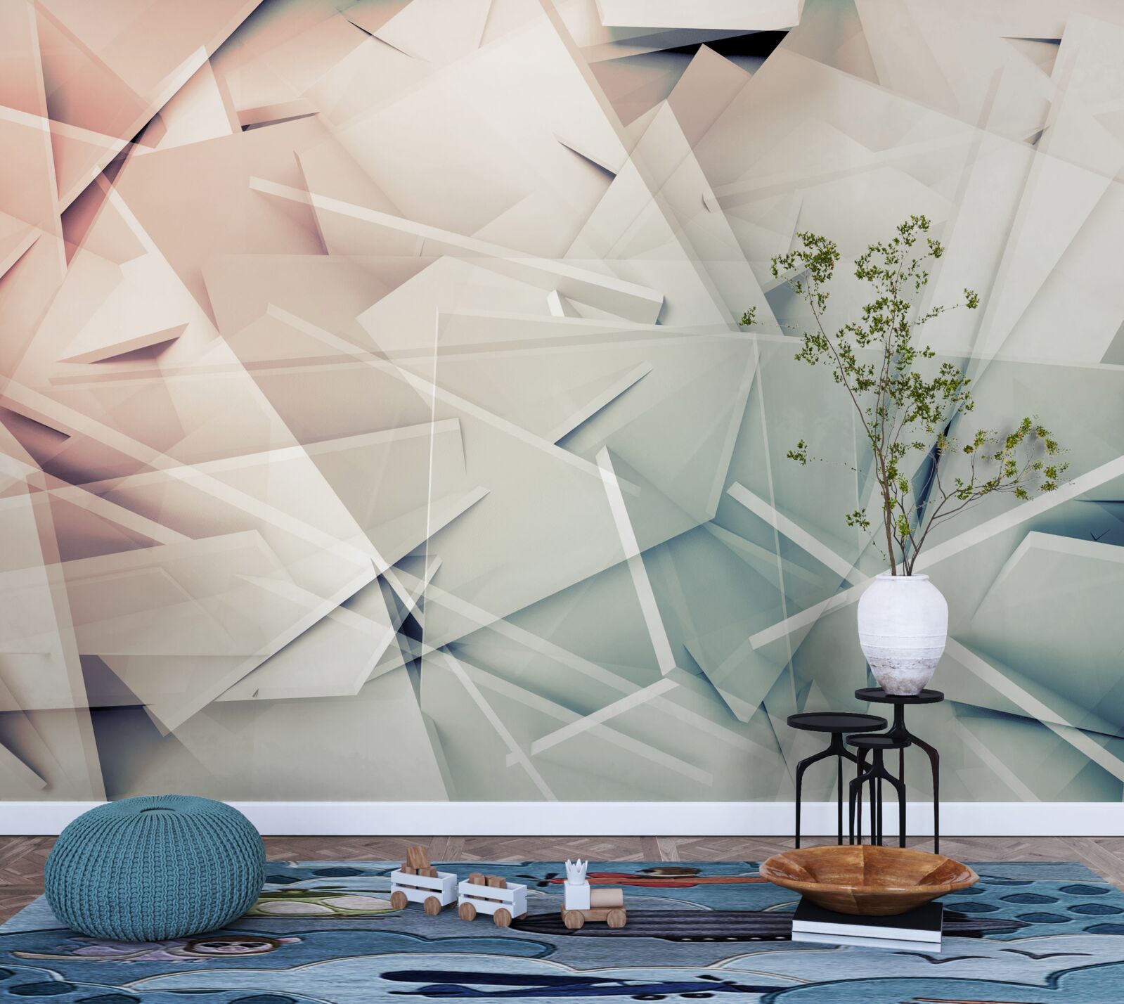 Fototapeta gradalne odłamki szkła