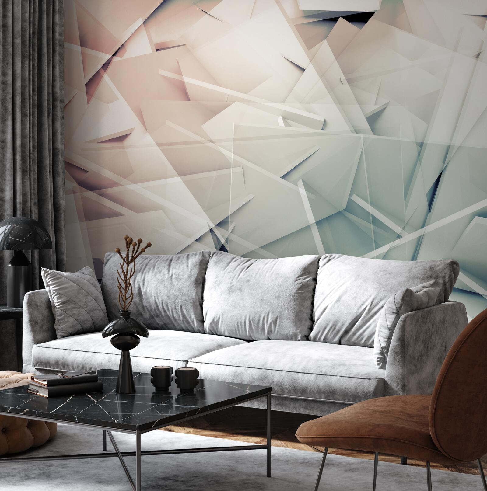 Fototapeta gradalne odłamki szkła