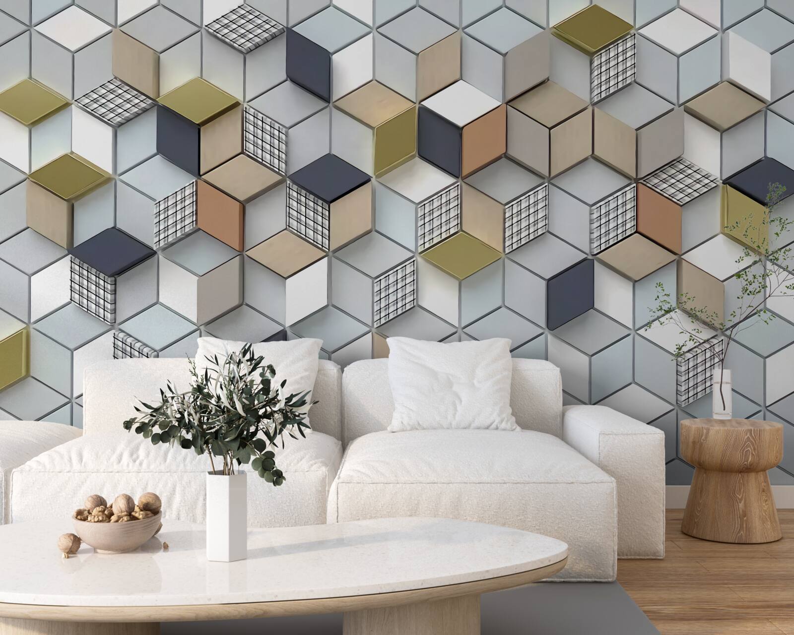 Fototapeta sześcienne kształty wolumetryczne