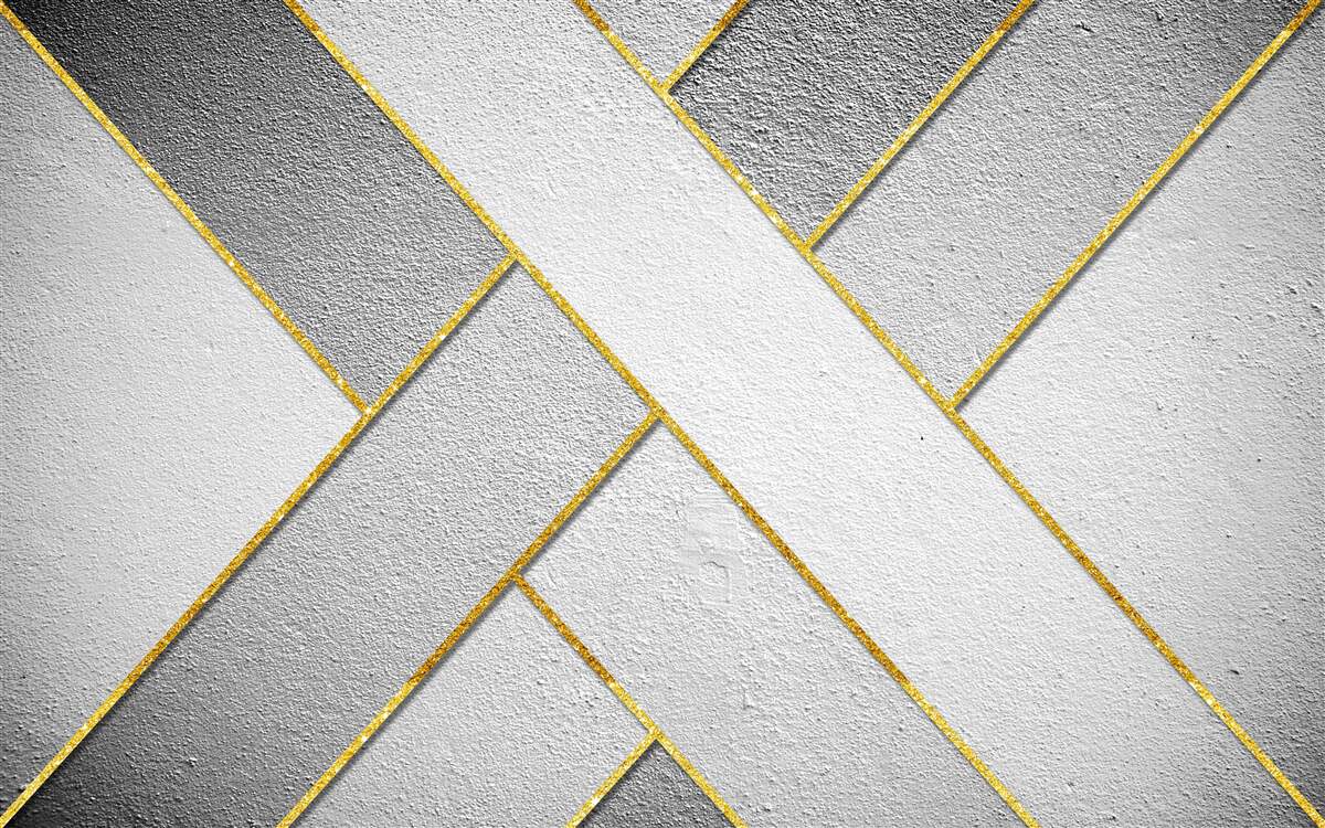 Fototapeta złote proste linie na szarym tle