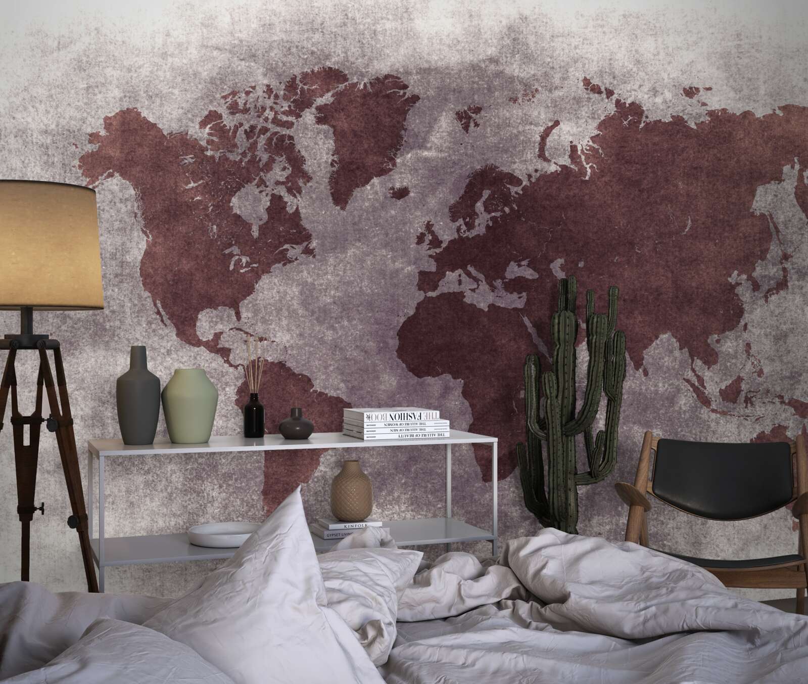 Fototapeta pomiędzy mapami świata