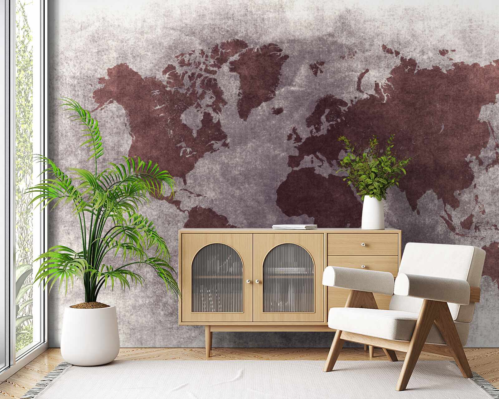 Fototapeta pomiędzy mapami świata