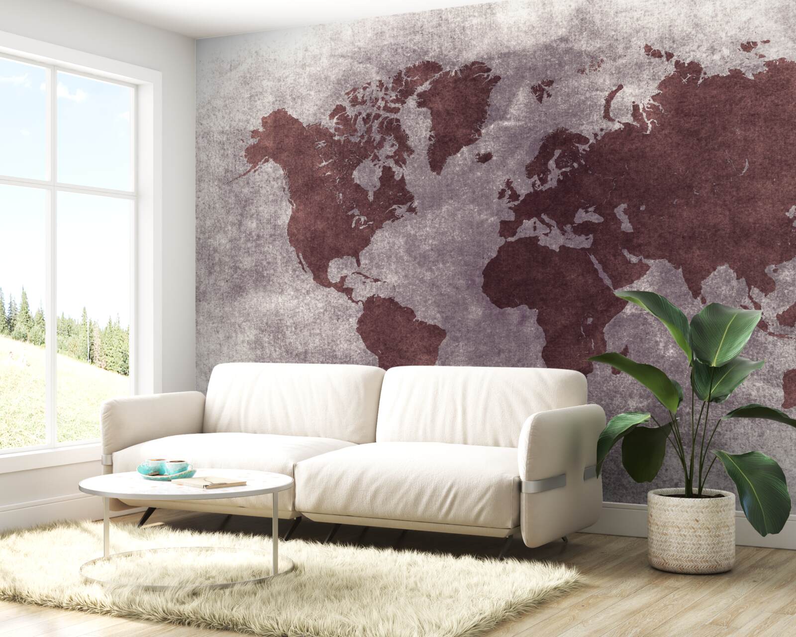 Fototapeta pomiędzy mapami świata