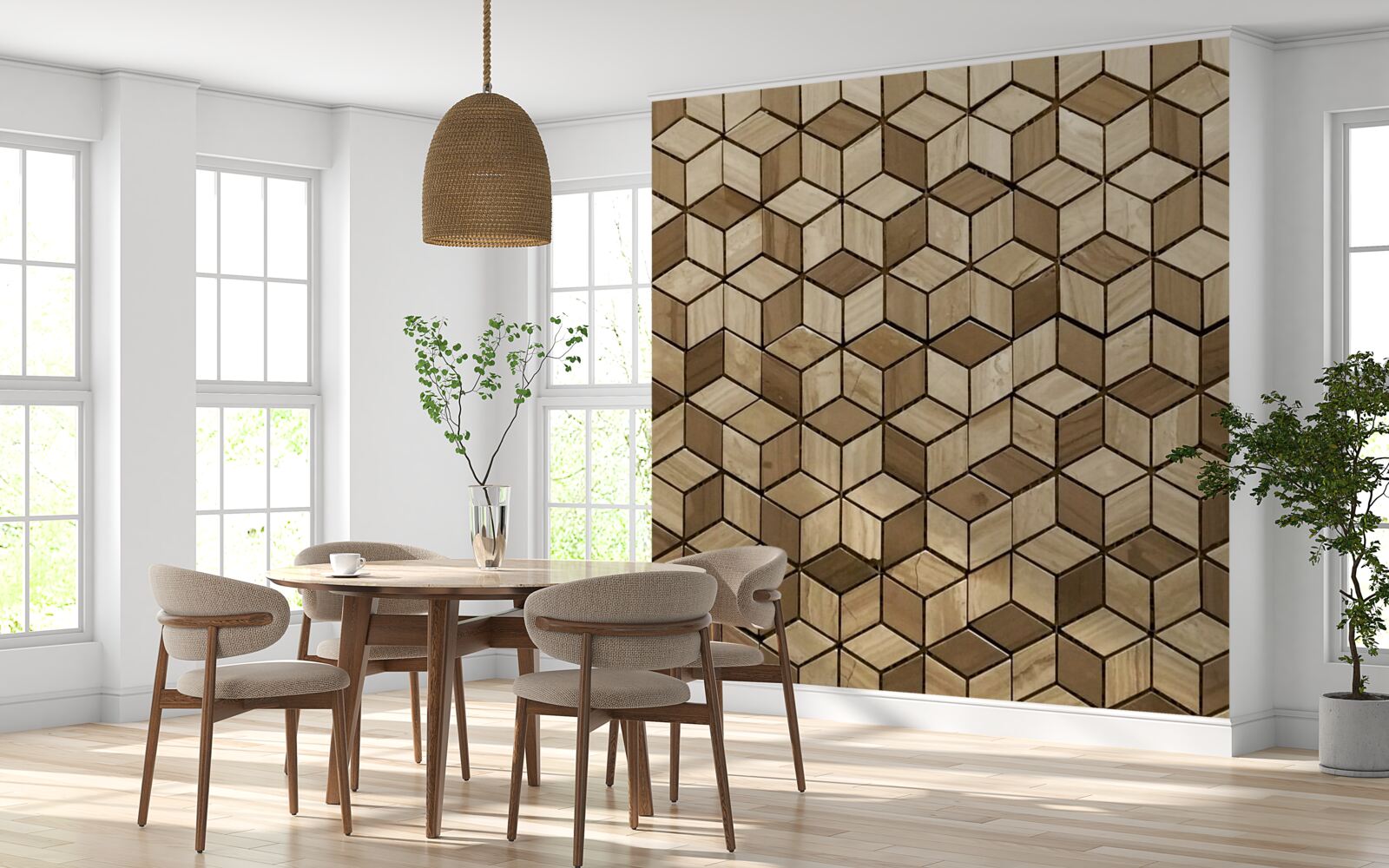 Fototapeta czworokąty i romby przecinają się