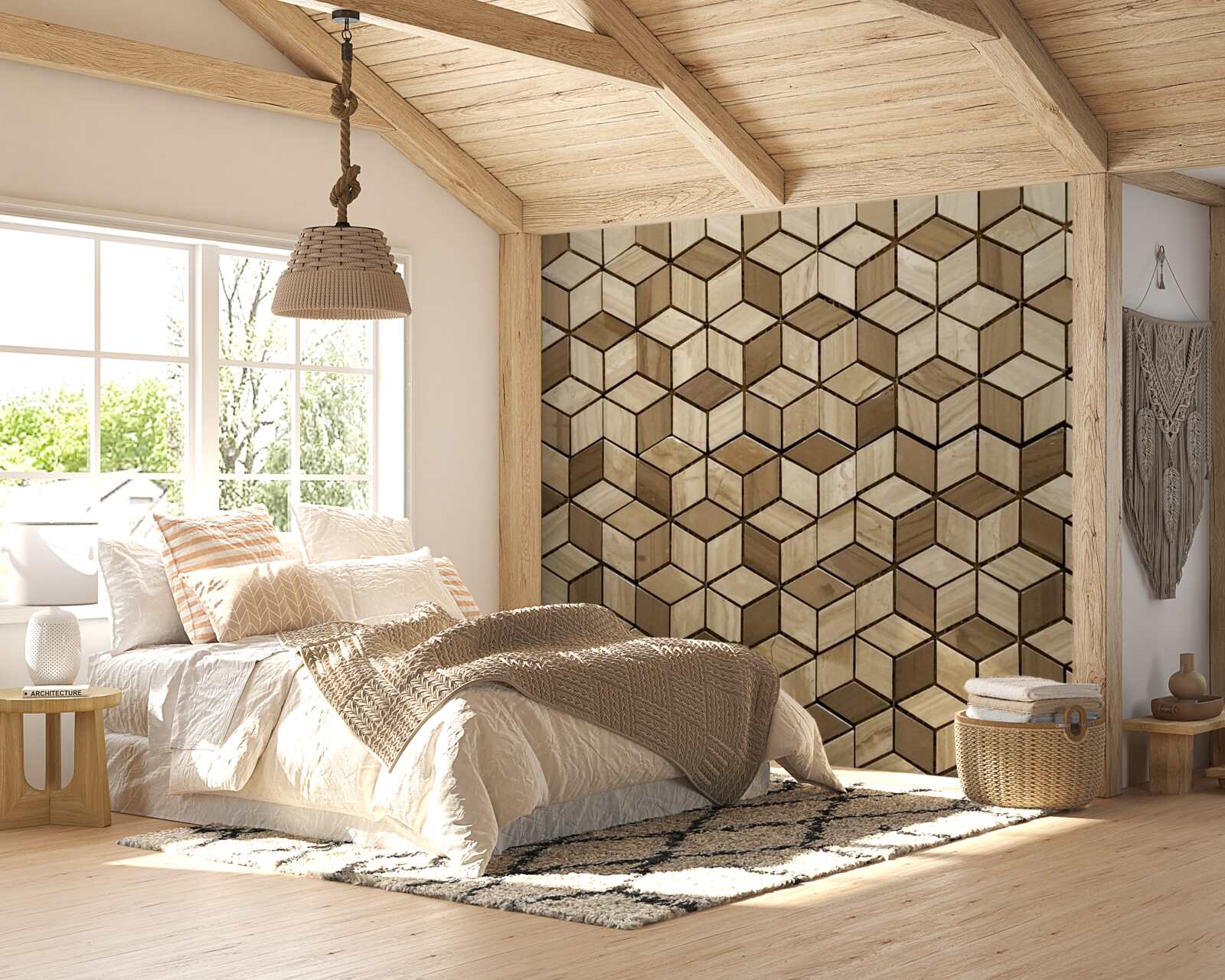 Fototapeta czworokąty i romby przecinają się