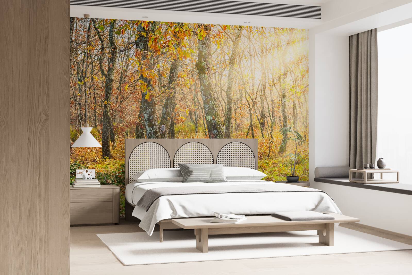 Fototapeta Świt w jesiennym zaroślu